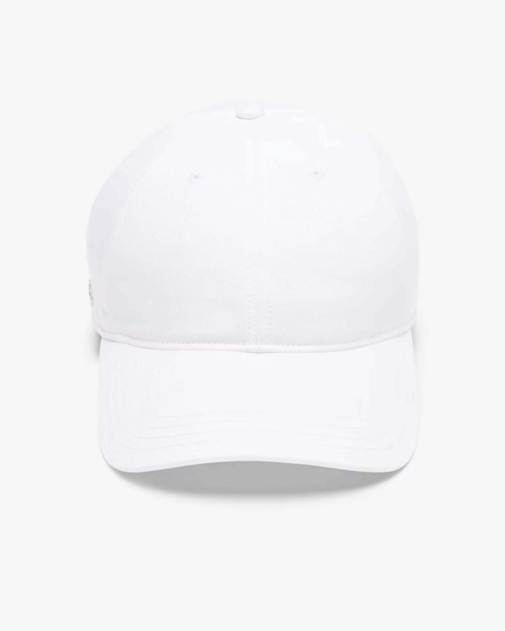 Cappellino Lacoste bianco con frontino in twill di cotone image