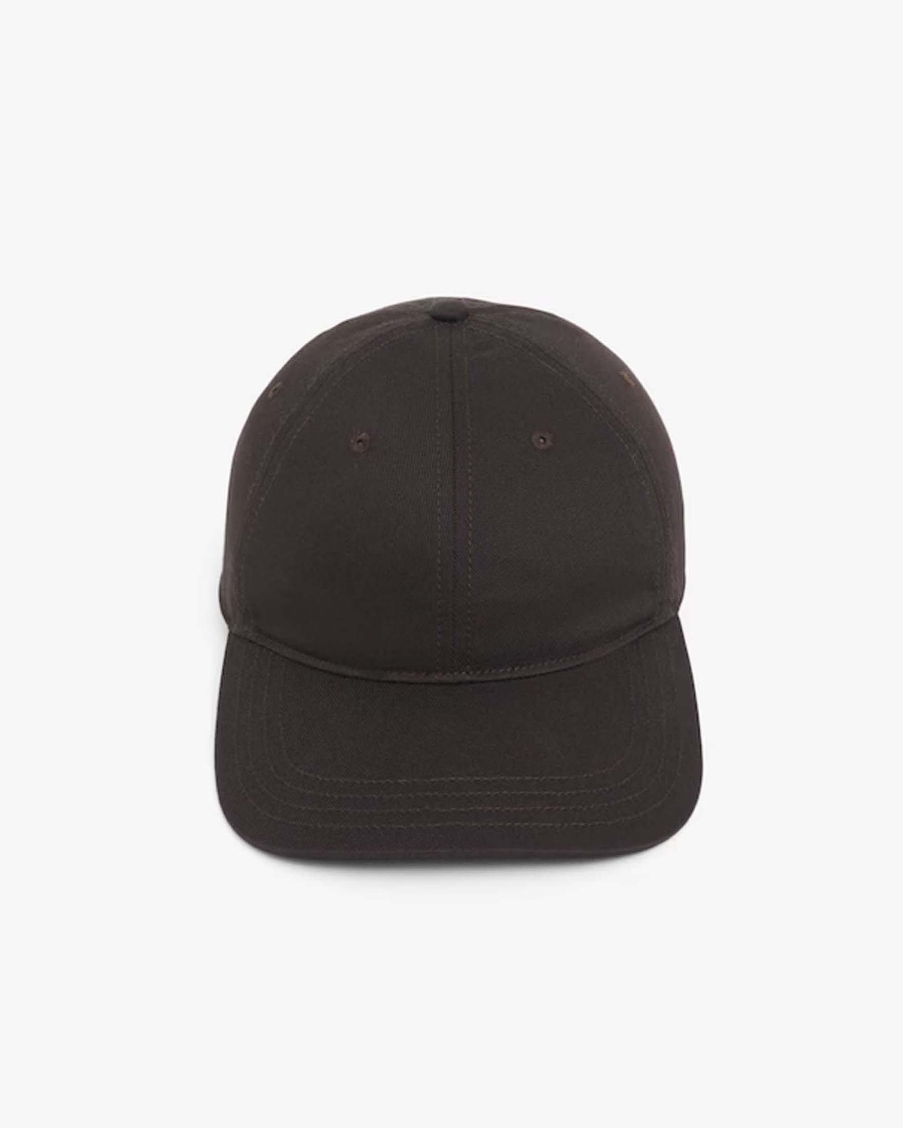 Cappellino Lacoste marrone con frontino in twill di cotone image