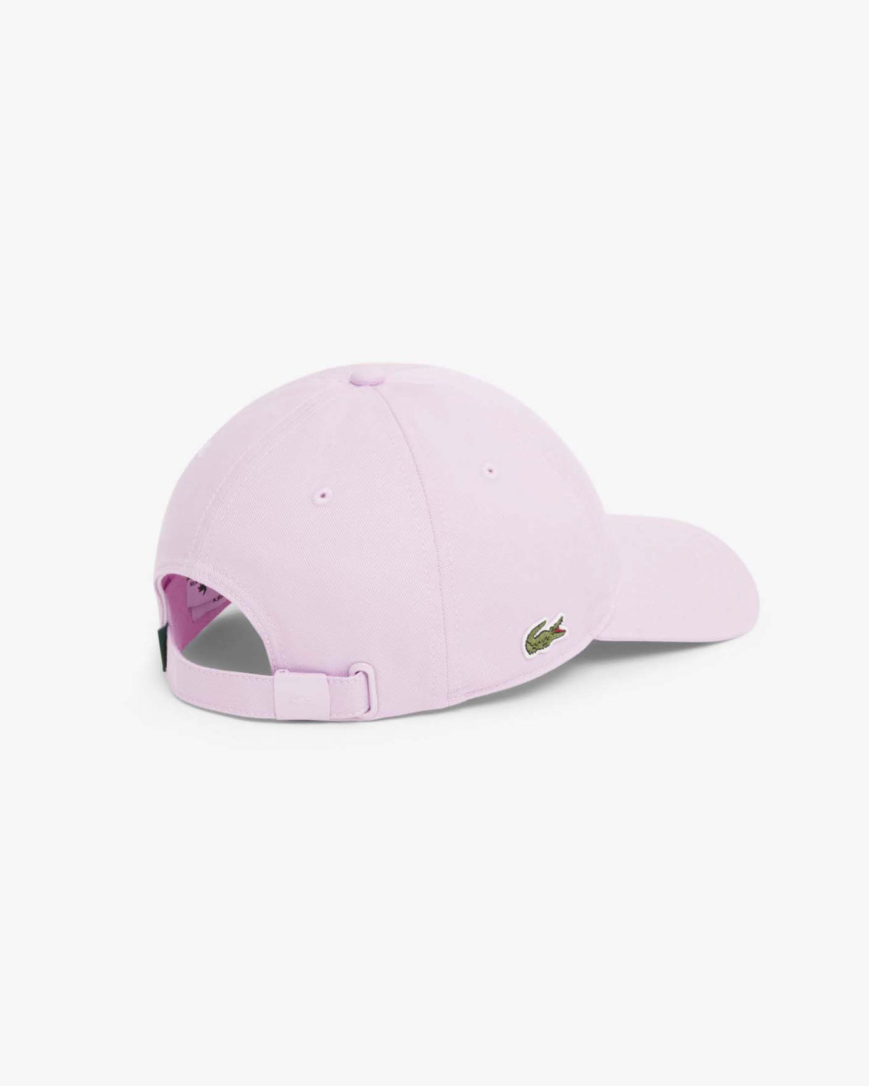 Cappellino Lacoste rosa con frontino in twill di cotone image