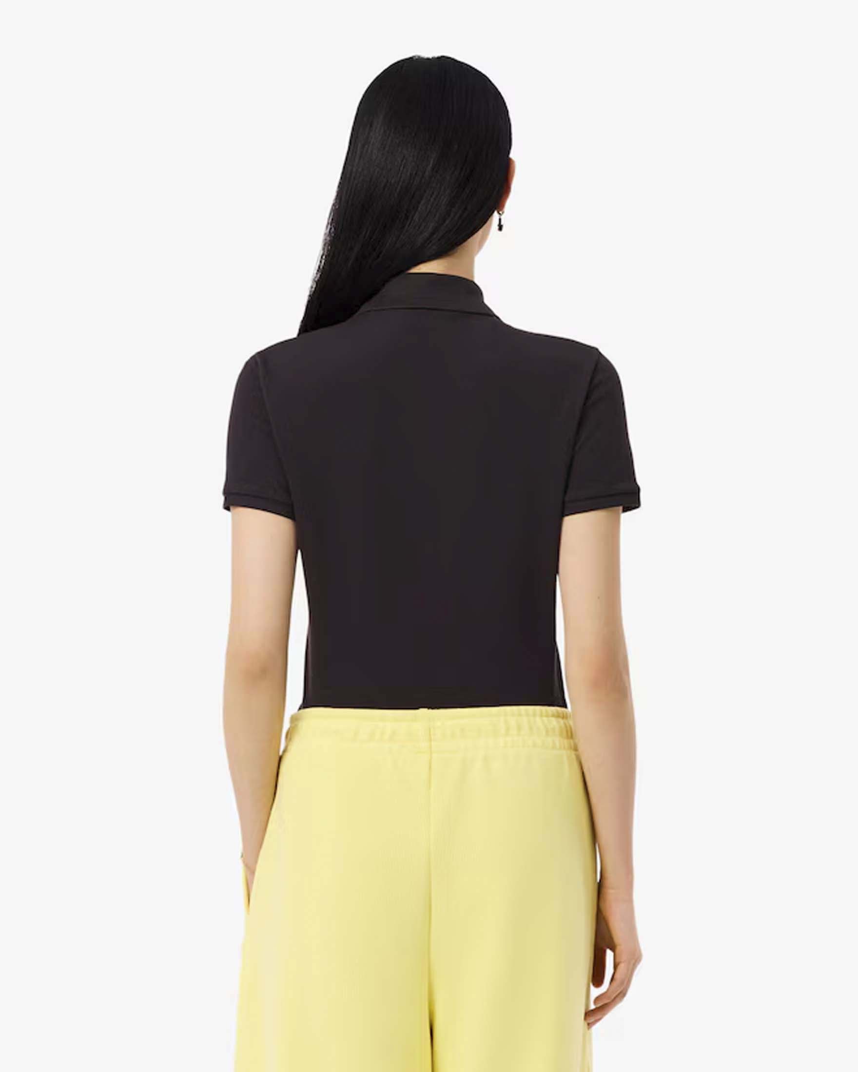 Polo color testa di moro Lacoste in piqué di cotone stretch image