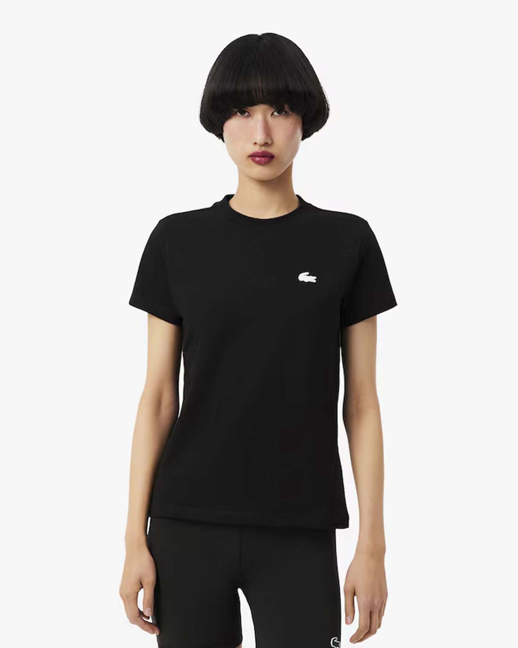 T-shirt sportiva tecnica ultra-dry nera in cotone