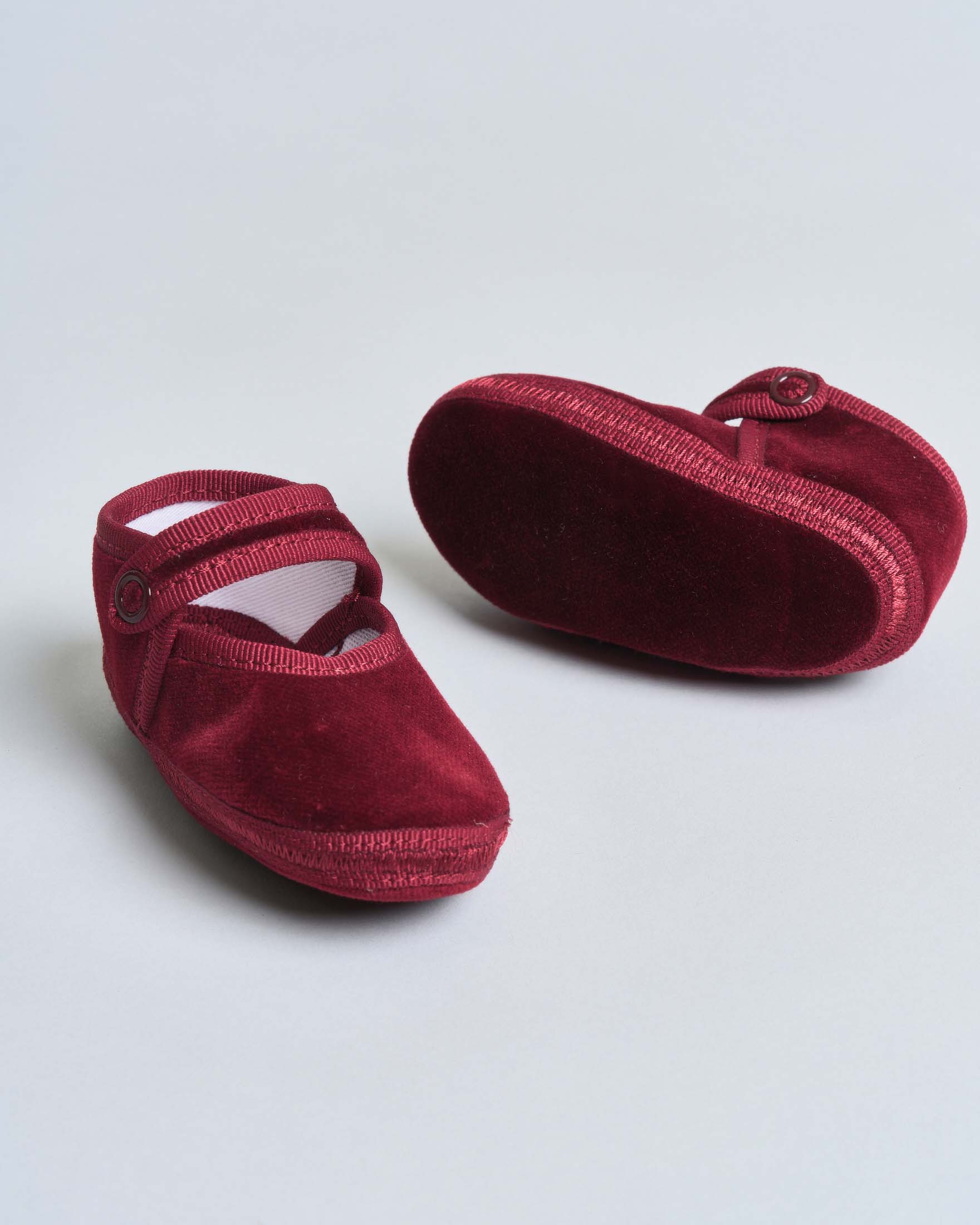 Baby friulane Le Papù in velluto bordeaux image