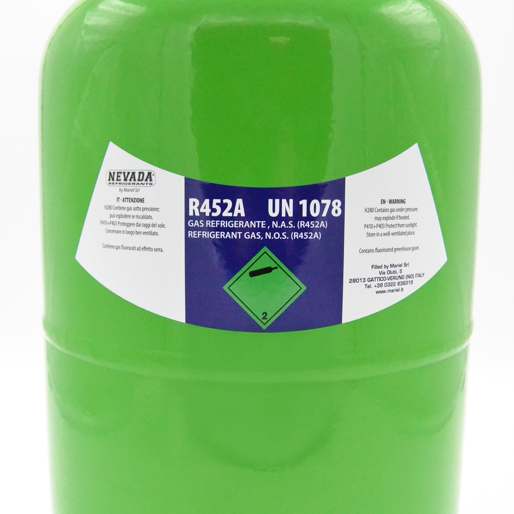 Bombola gas refrigerante R452A 2 Kg netti - refrigerazione | SAMA' S.R.L.
