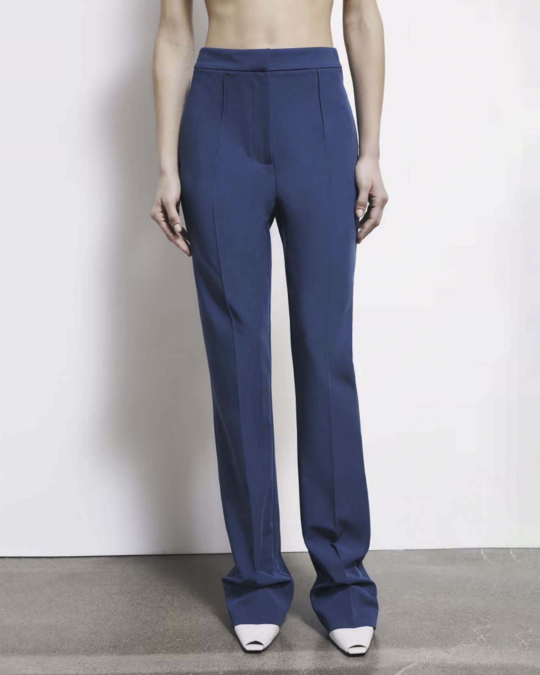 Pantaloni slim blu indaco Patrizia Pepe in misto viscosa image