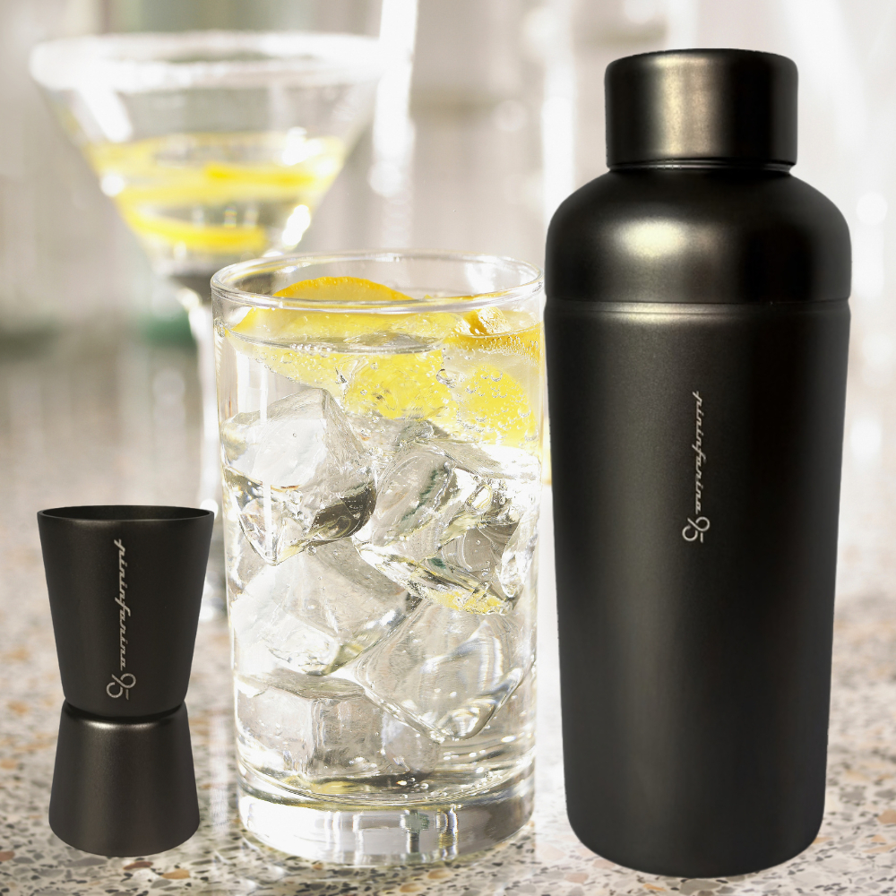 Pininfarina 95 – STILE Cocktail Set – Shaker & Jigger Limited Edition