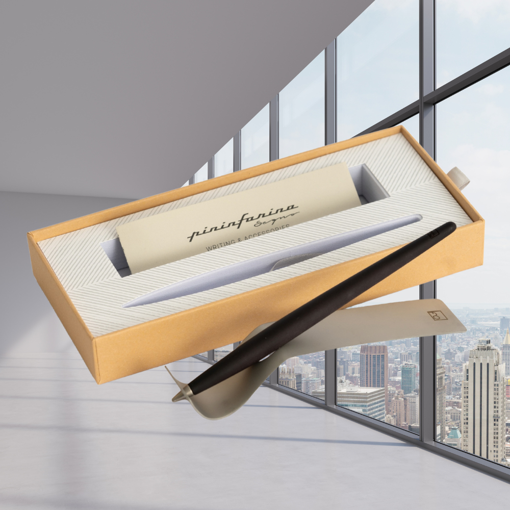 Forever Piuma A Modern Classic – Stilo in Legno di Acero tinto Ethergraf e ink con Base in Acciaio