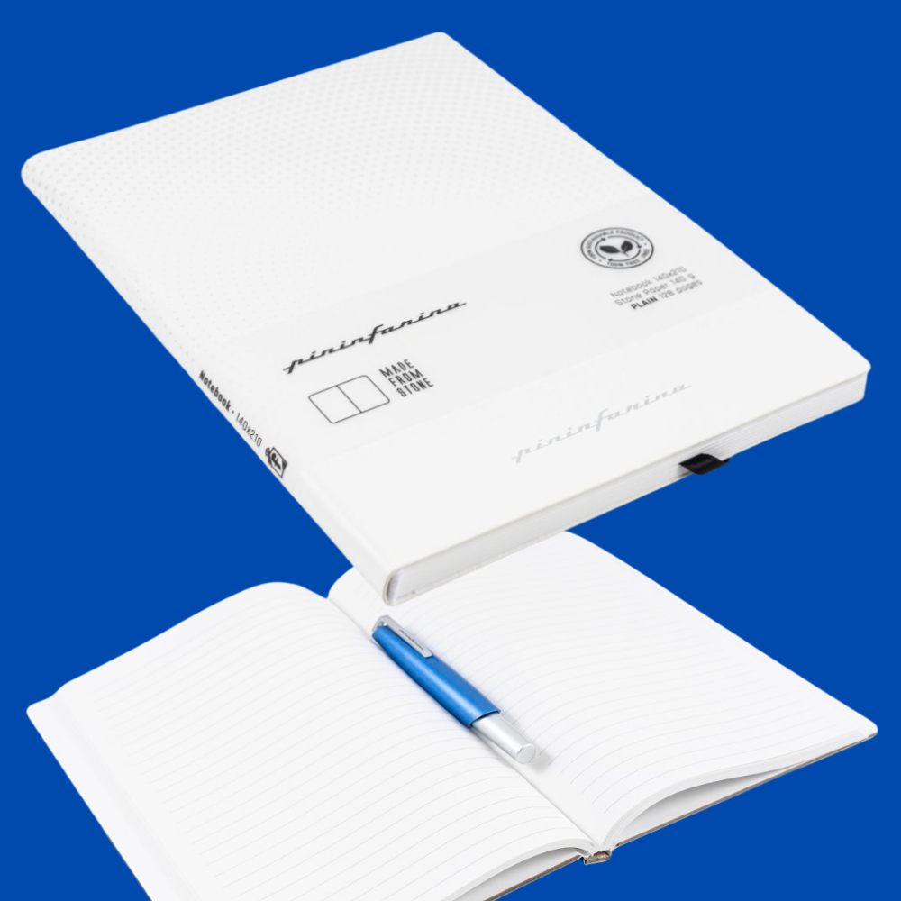 Pininfarina Notes Soft Cover Bianco – Taccuino in carta di roccia e Copertina morbida