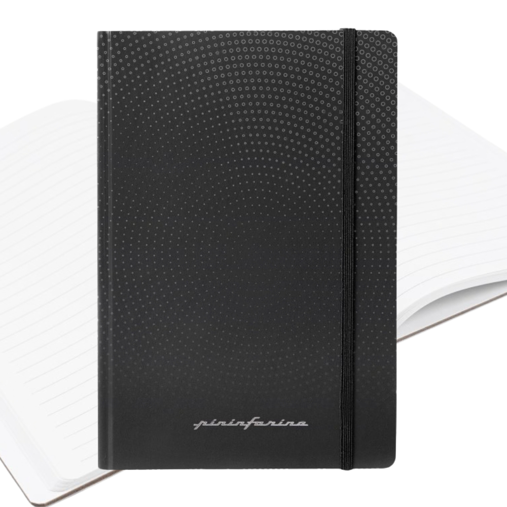 Pininfarina Notes Hard Cover Black – Taccuino in Carta di roccia con Copertina Rigida