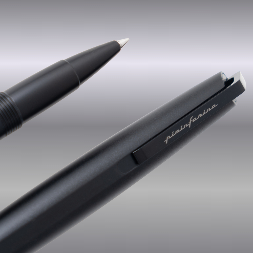 Pininfarina PF GO Roller Nera – Penna Roller in Alluminio, Black Edition