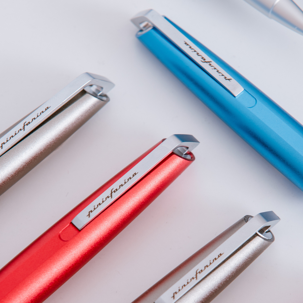 Pininfarina PF GO Roller – Penna Roller in Alluminio con Punta a Sfera Schmidt