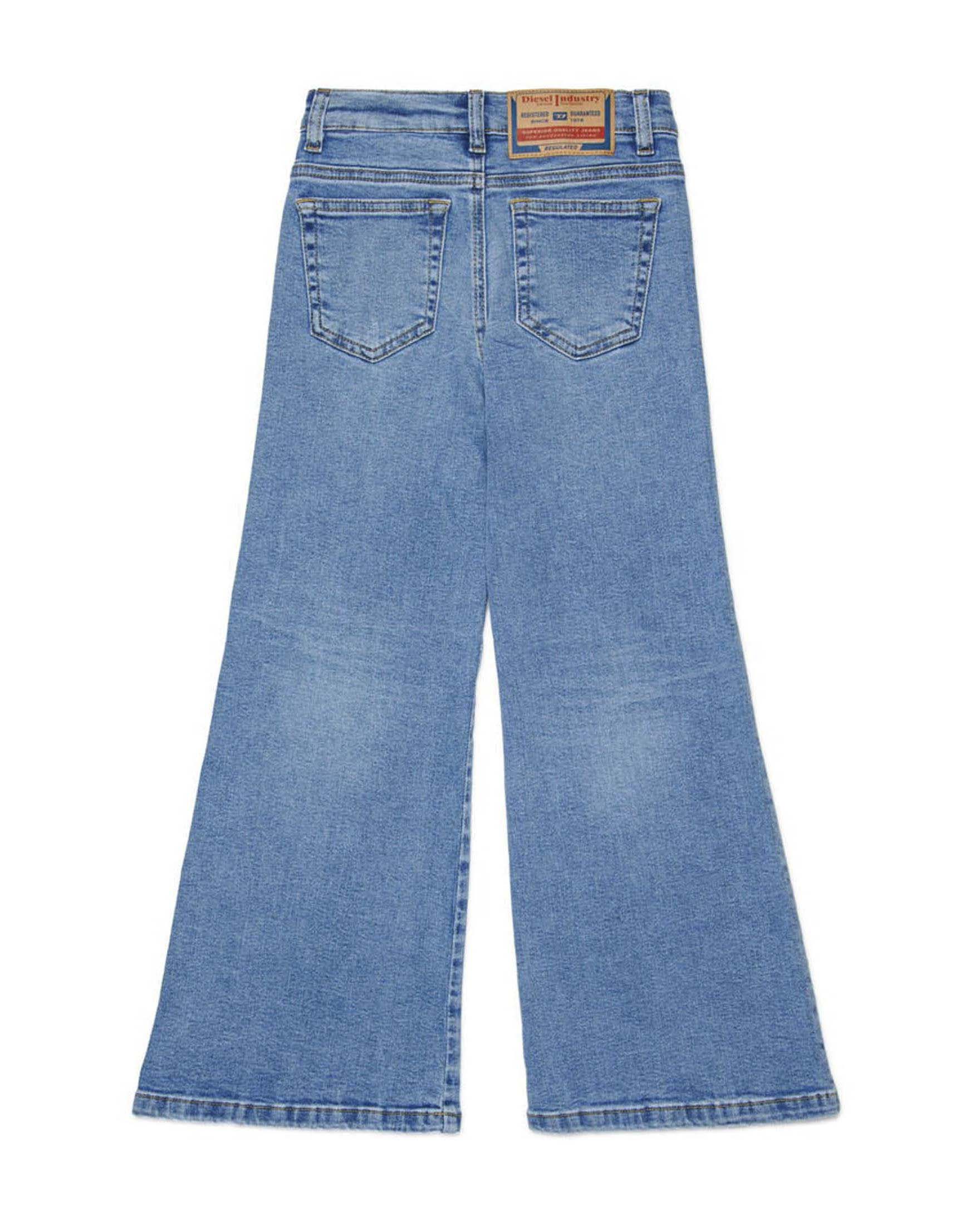Jeans palazzo Diesel lavaggio chiaro stone washed in misto cotone image