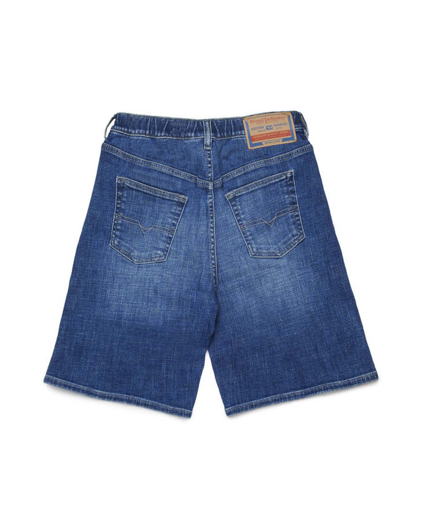 Bermuda Diesel in denim lavaggio medio stone washed image