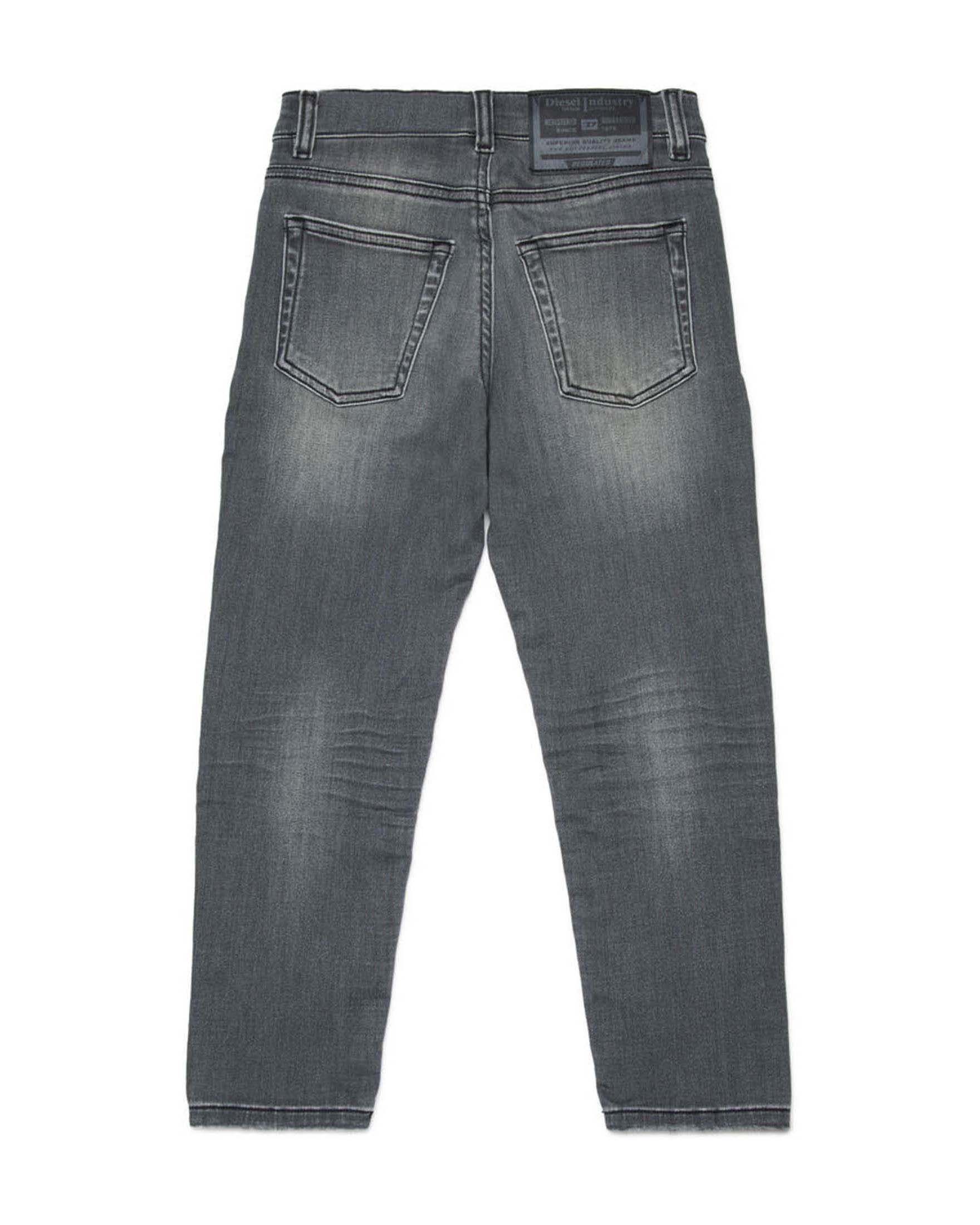 Jeans Diesel lavaggio grigio stone washed carrot fit image