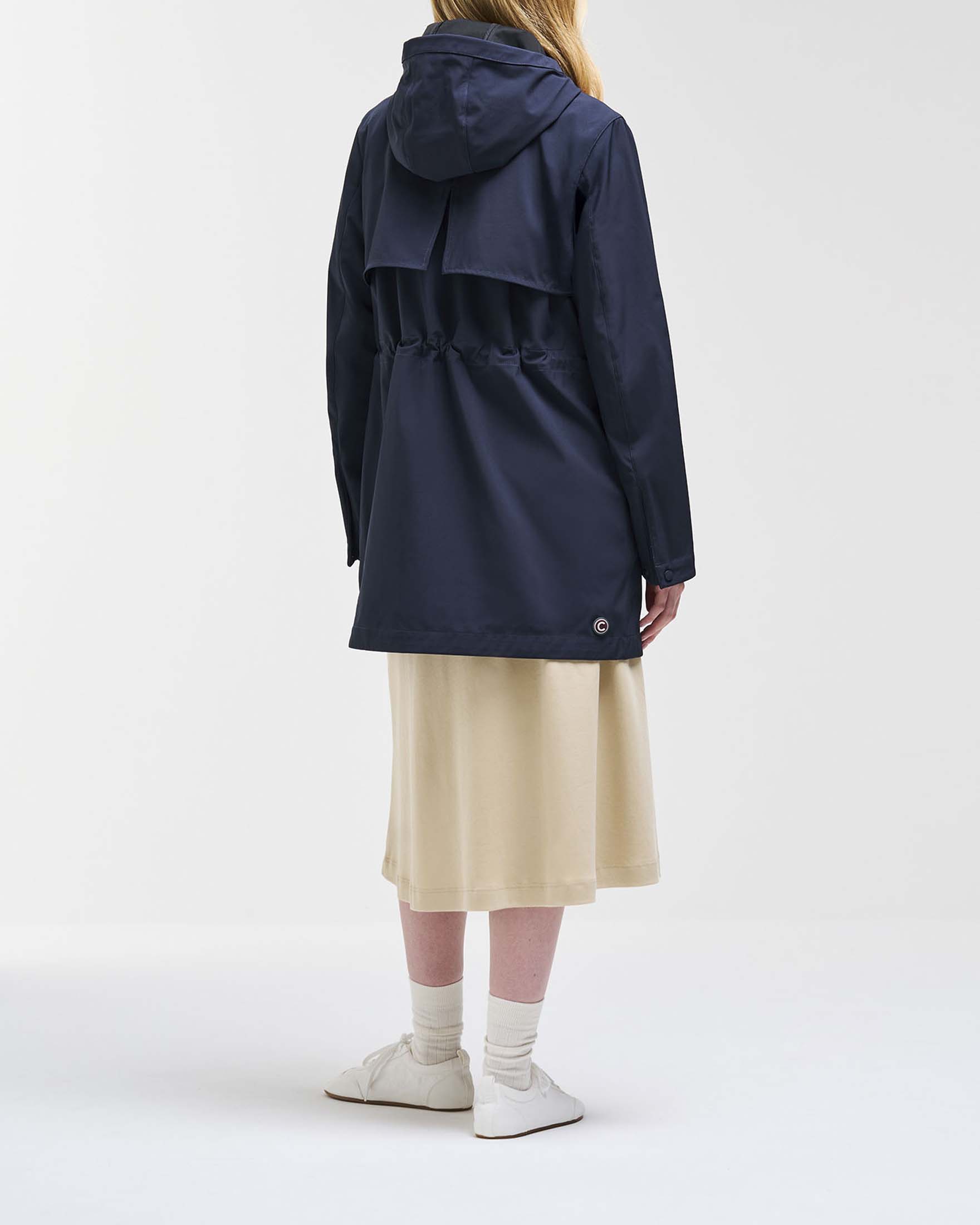 Giubbino Colmar Originals blu in softshell elasticizzato idrorepellente con cappuccio image