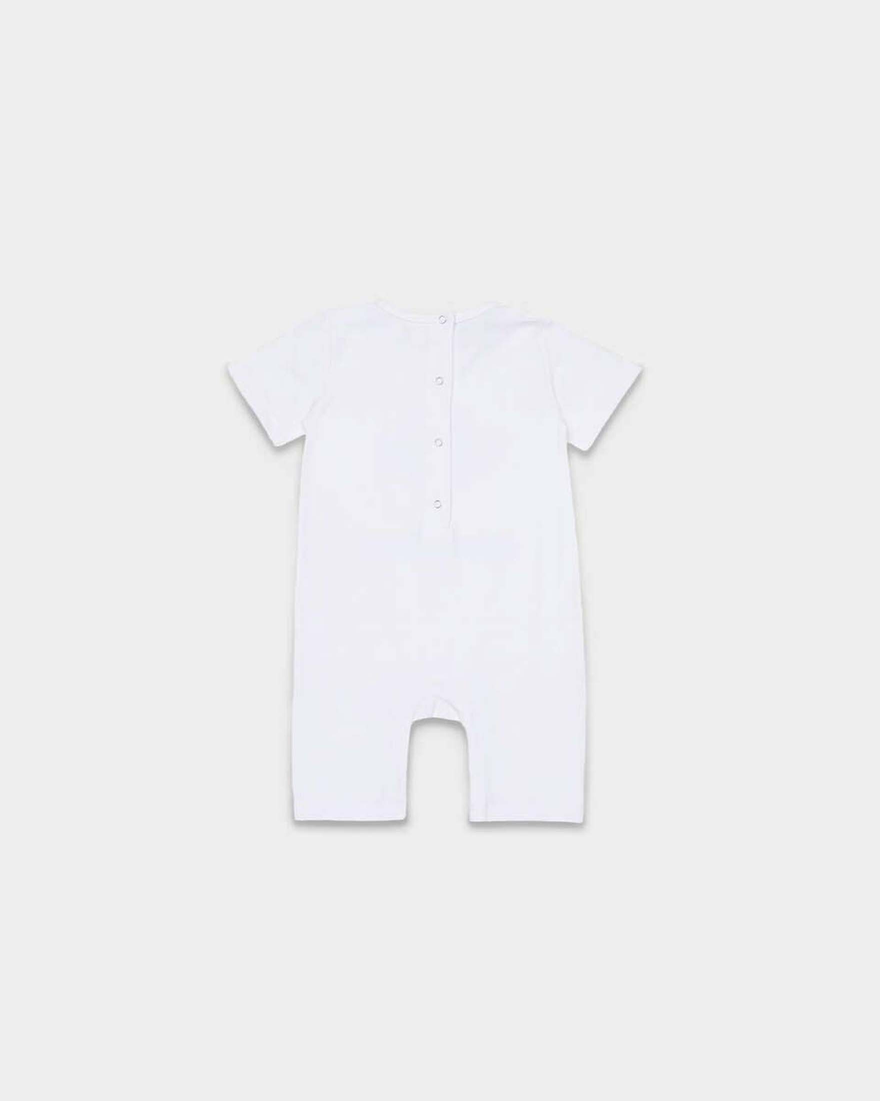 Pagliaccetto Dsquared2 bianco in cotone stratch con foglia logo icon image