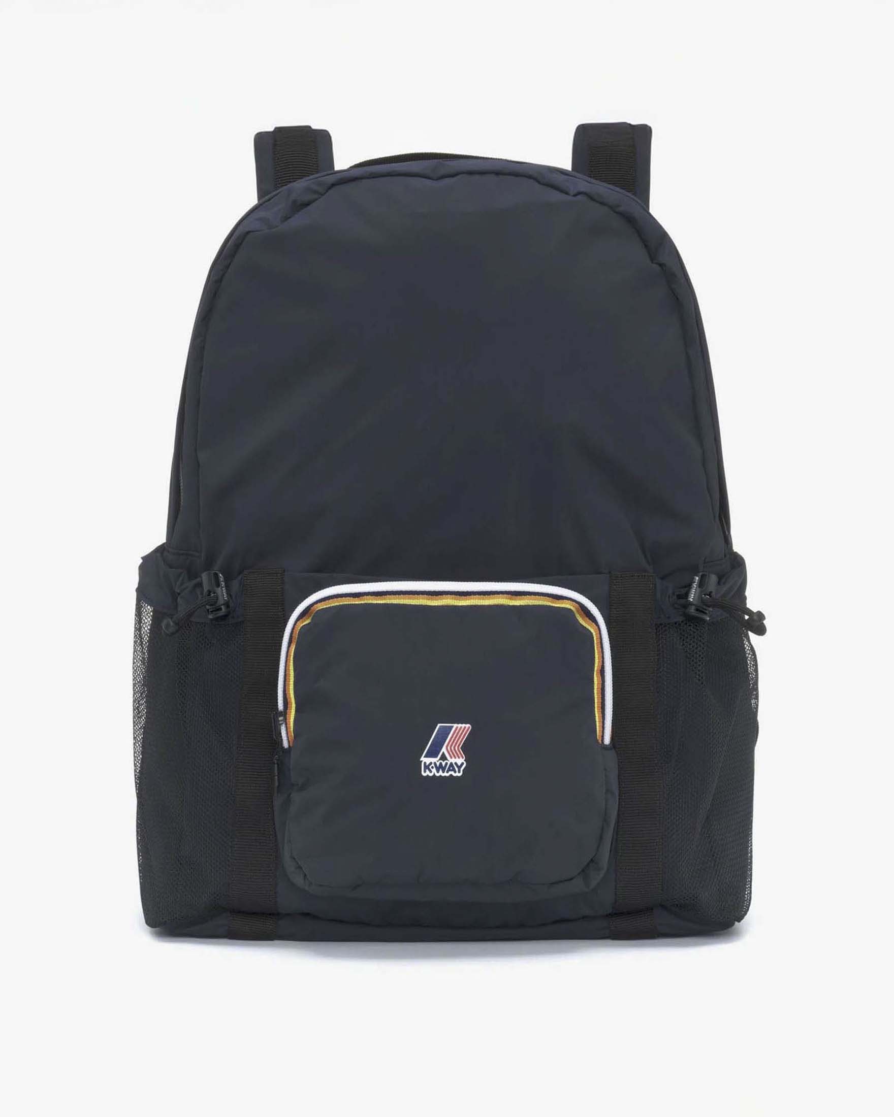 Zainetto K-way Le Vrai 4.0 Michel blu in nylon ripiegabile