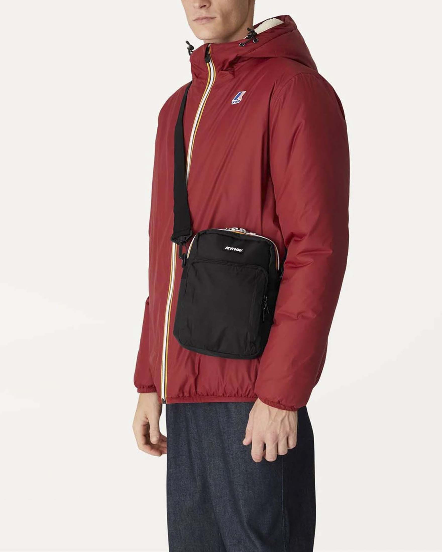 Borsetta a tracolla Erloy K-way nera in nylon ripstop image