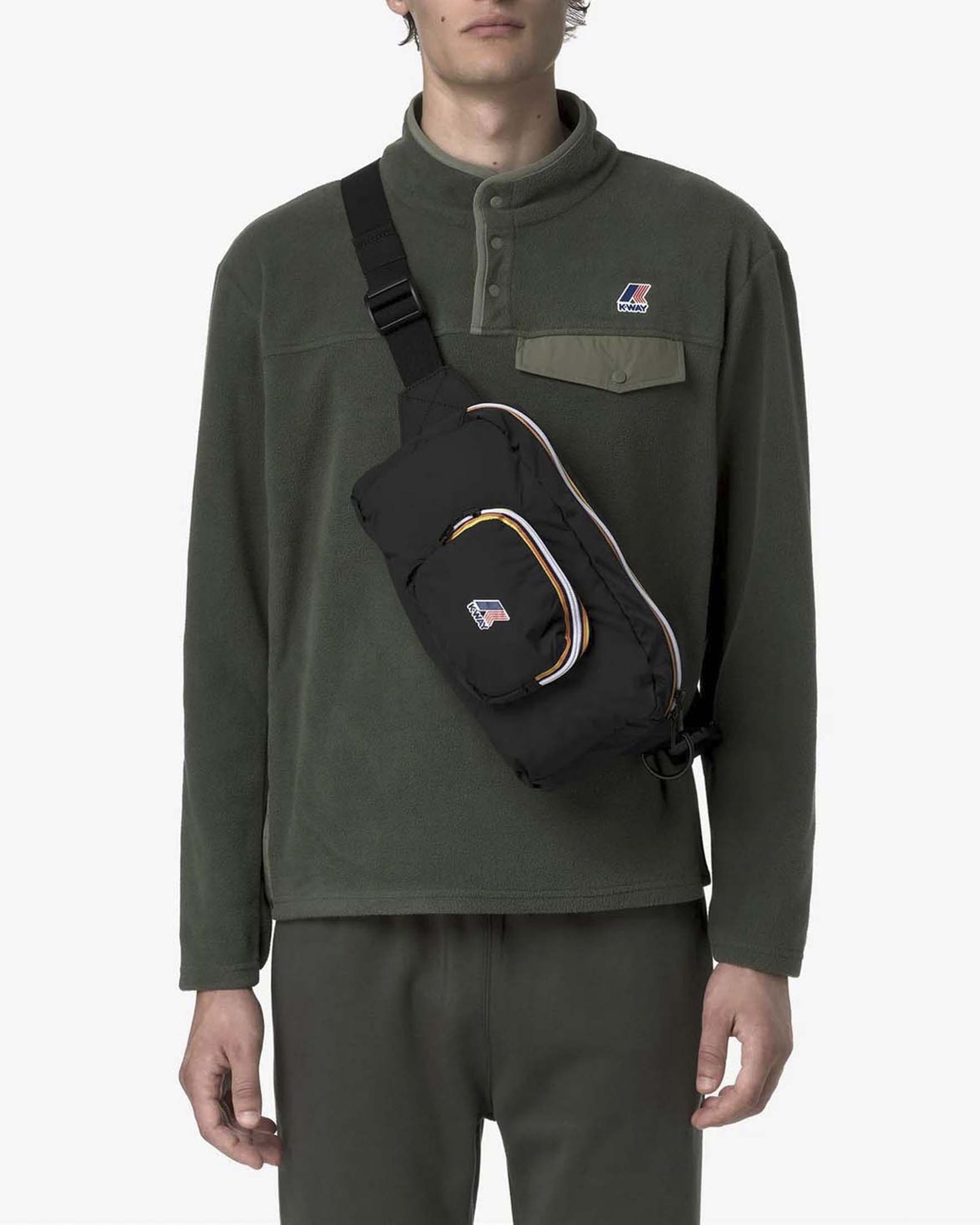 Marsupio K-way Le Vrai 4.0 Sylvain nero in nylon ripstop image