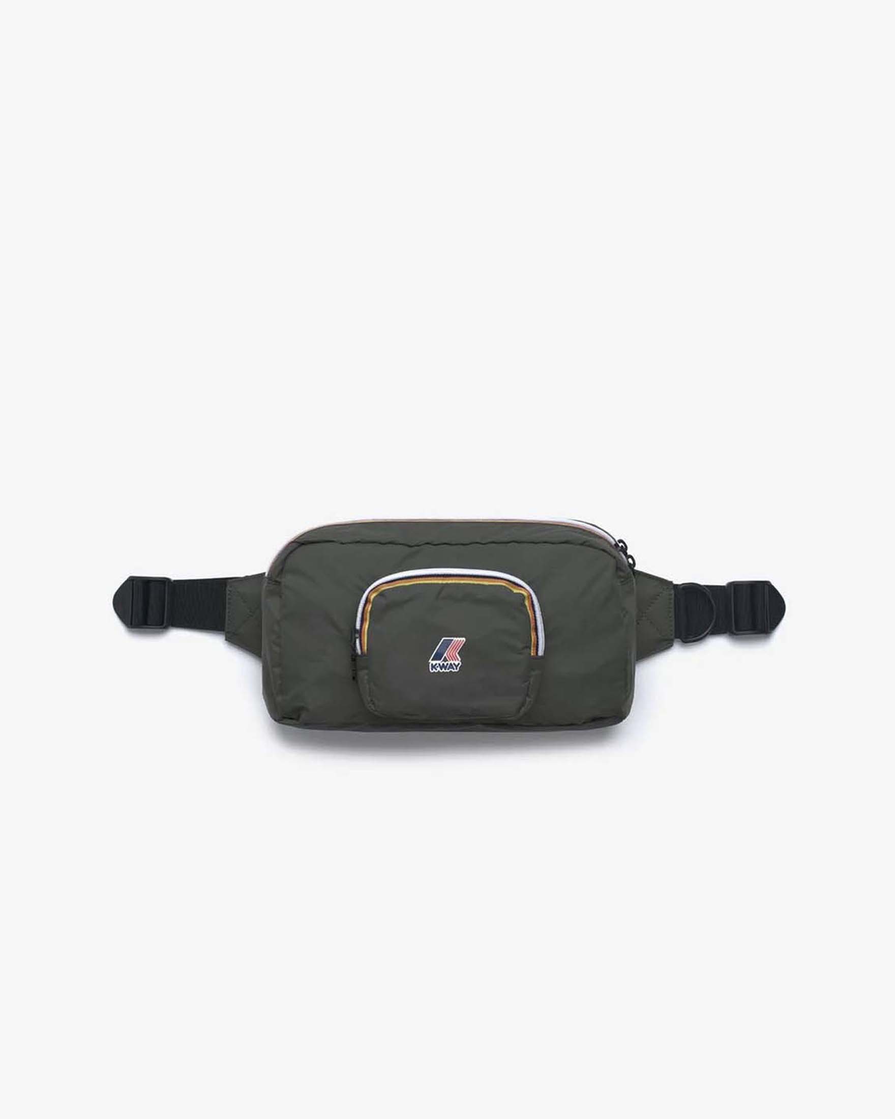 Marsupio K-way Le Vrai 4.0 Sylvain verde militare in nylon ripstop