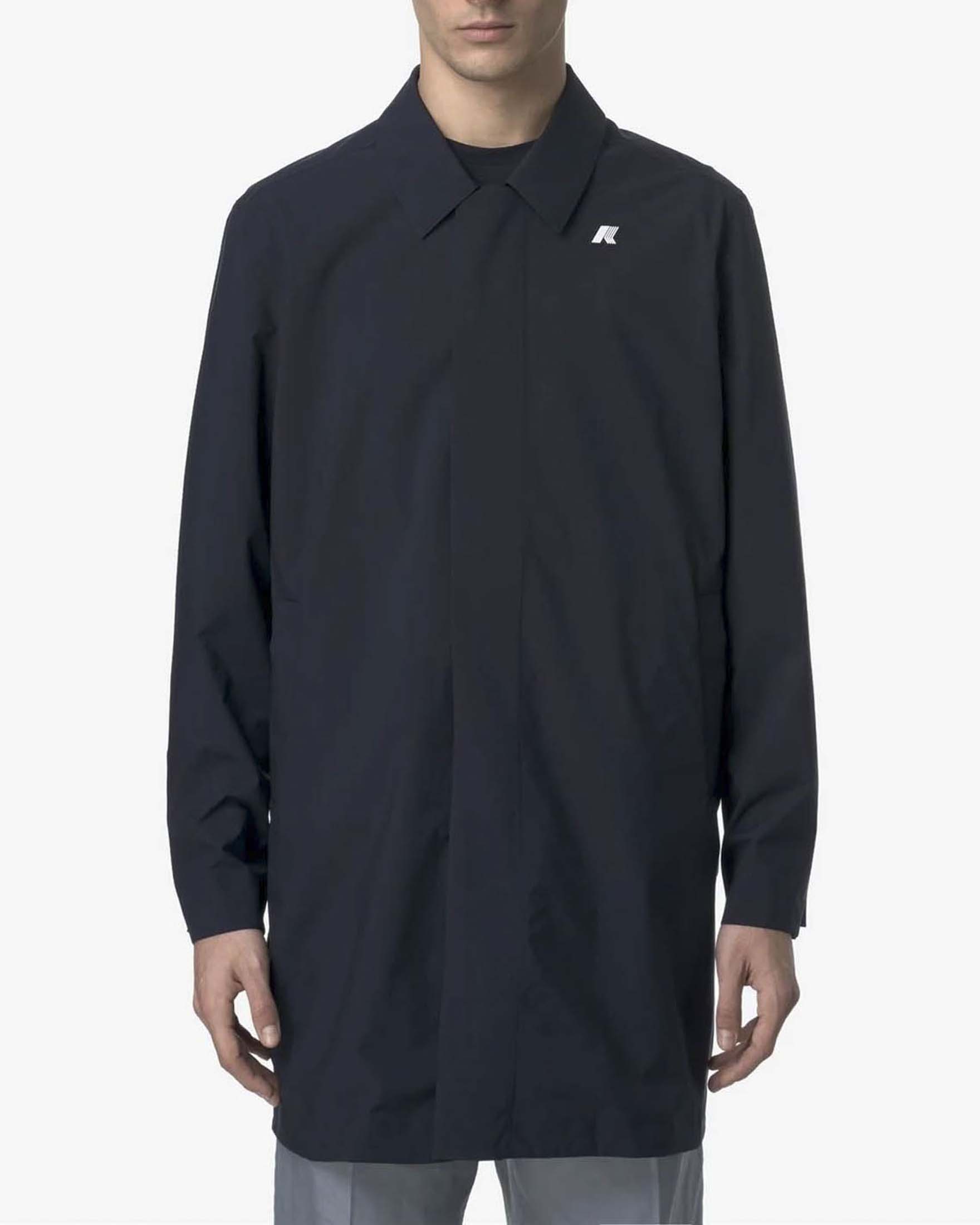 Impermeabile Kenley Stretch 2L K-way blu in tessuto tecnico