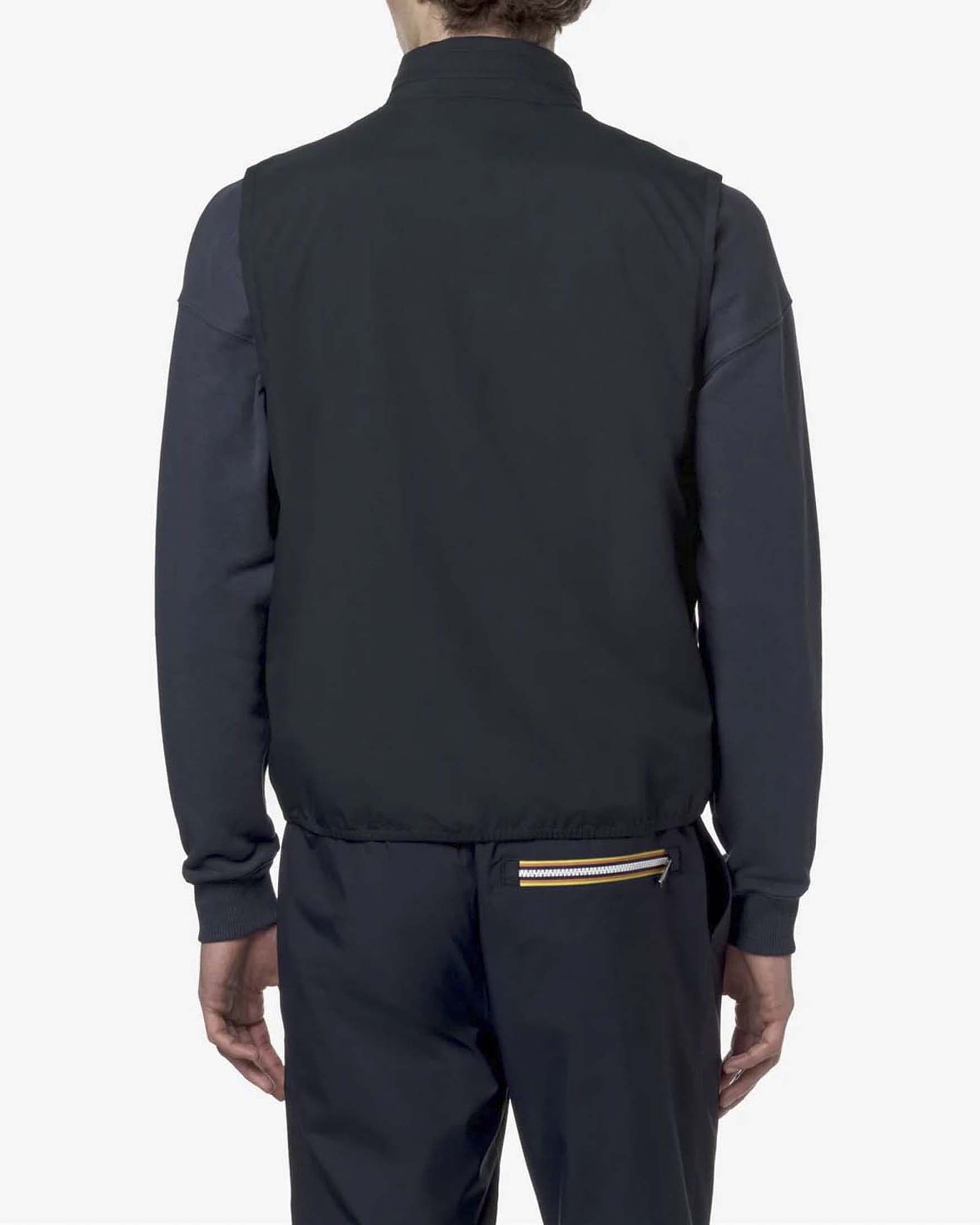 Gilet K-way Valen Stretch Dot blu con cappuccio estraibile image