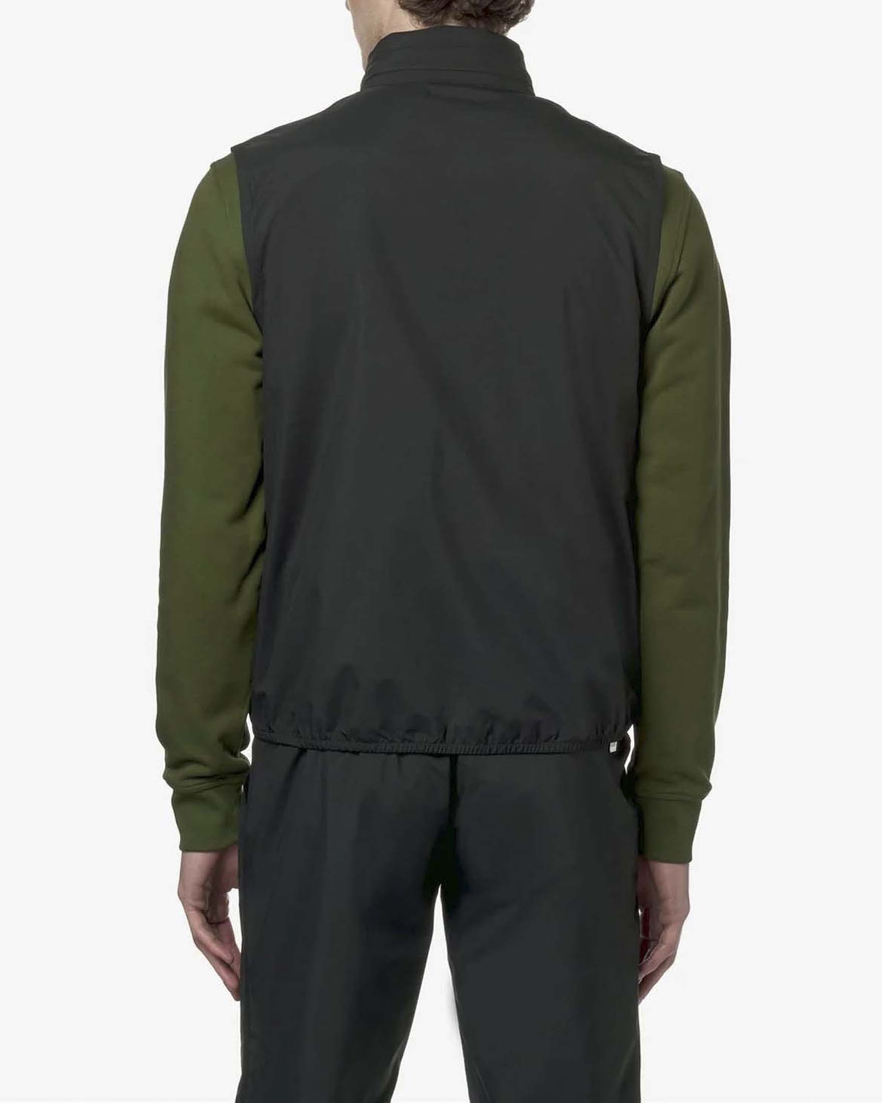 Gilet K-way Valen Stretch Dot nero con cappuccio estraibile image