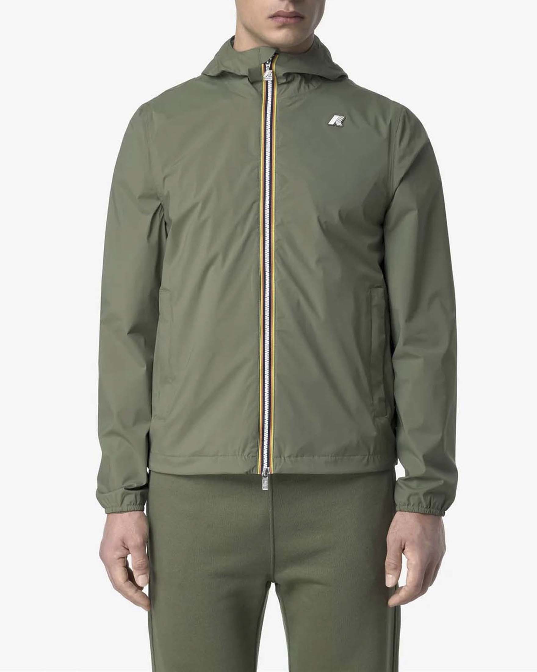 Giubbino Jack Stretch Nylon Jersey verde salvia