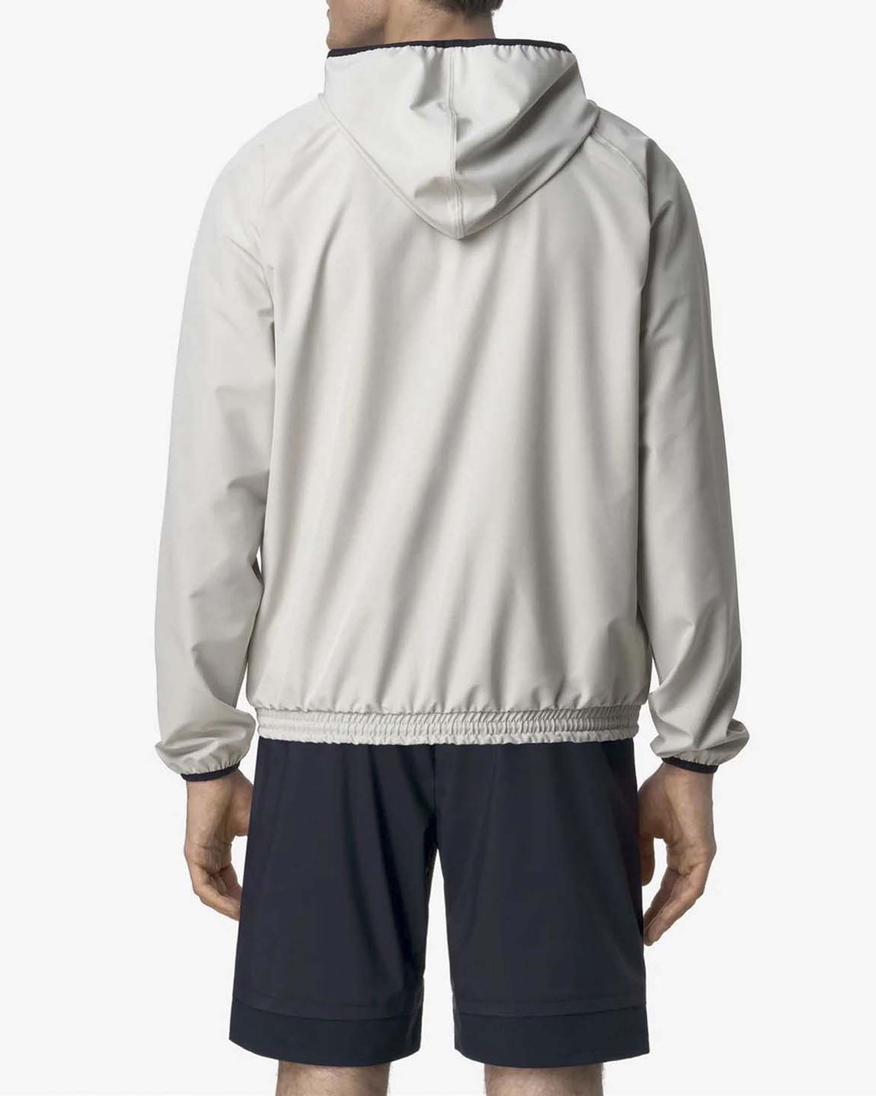 K-way Sia beige in tessuto stretch con cappuccio image