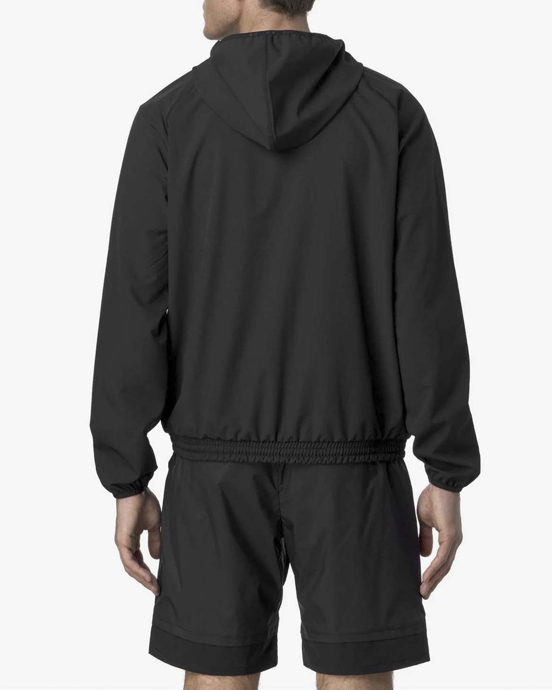 K-way Sia nero in tessuto stretch con cappuccio image