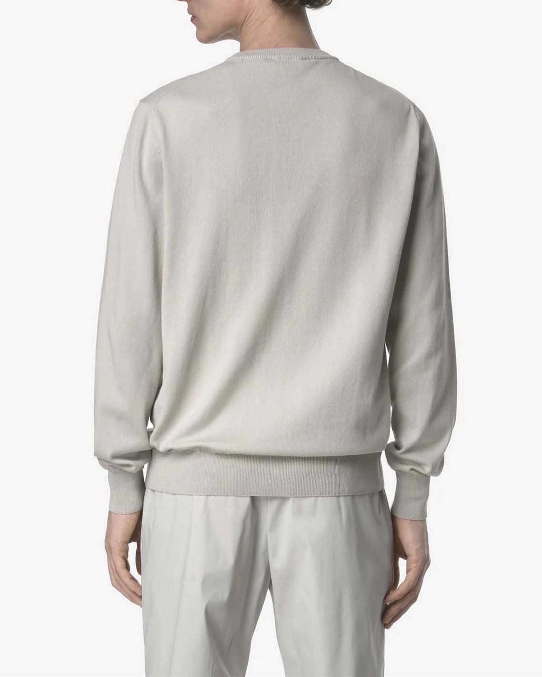 Maglia K-way beige girocollo in puro cotone image