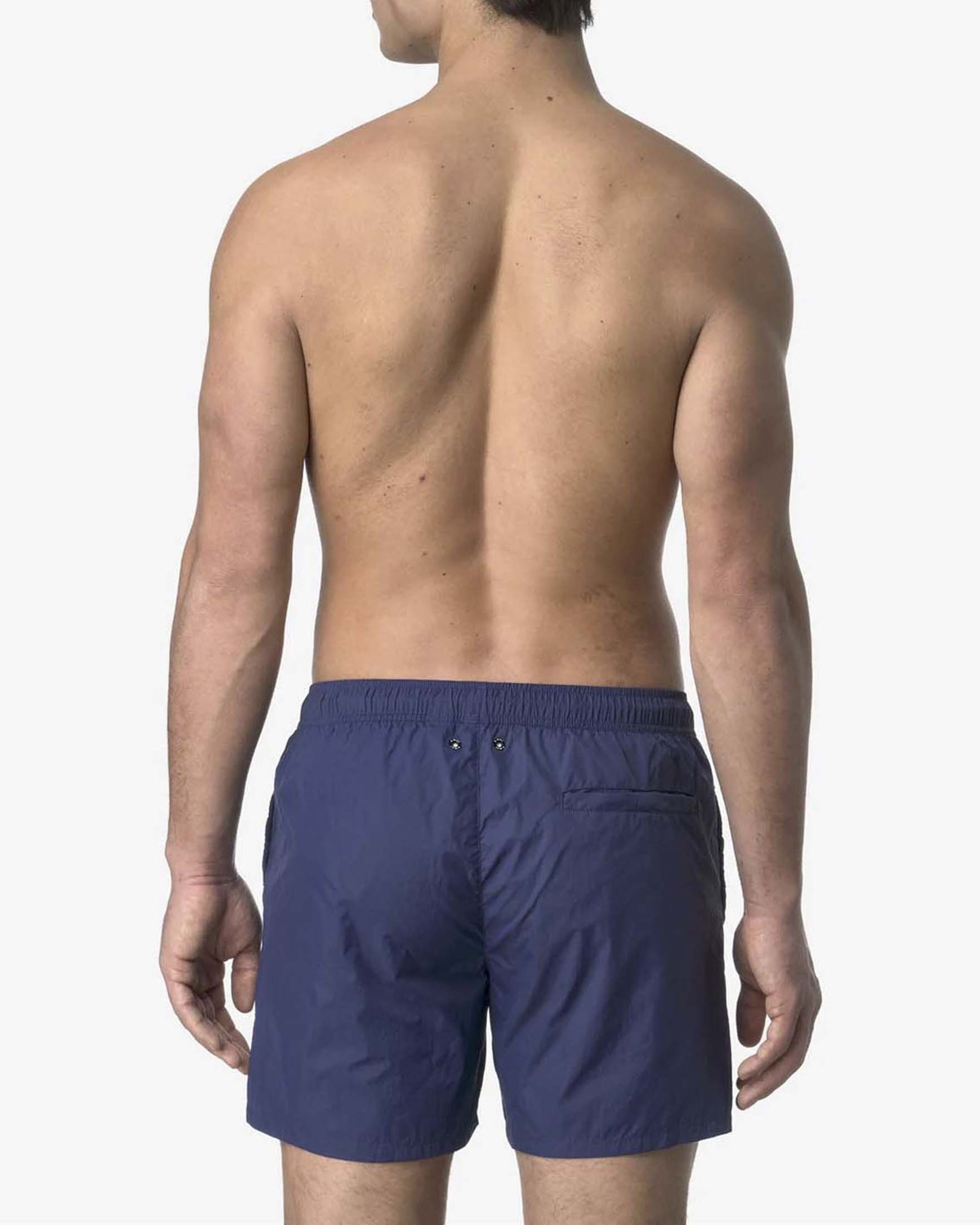 Boxer mare Le Vrai Olivier K-way blu indaco in nylon ripstop image