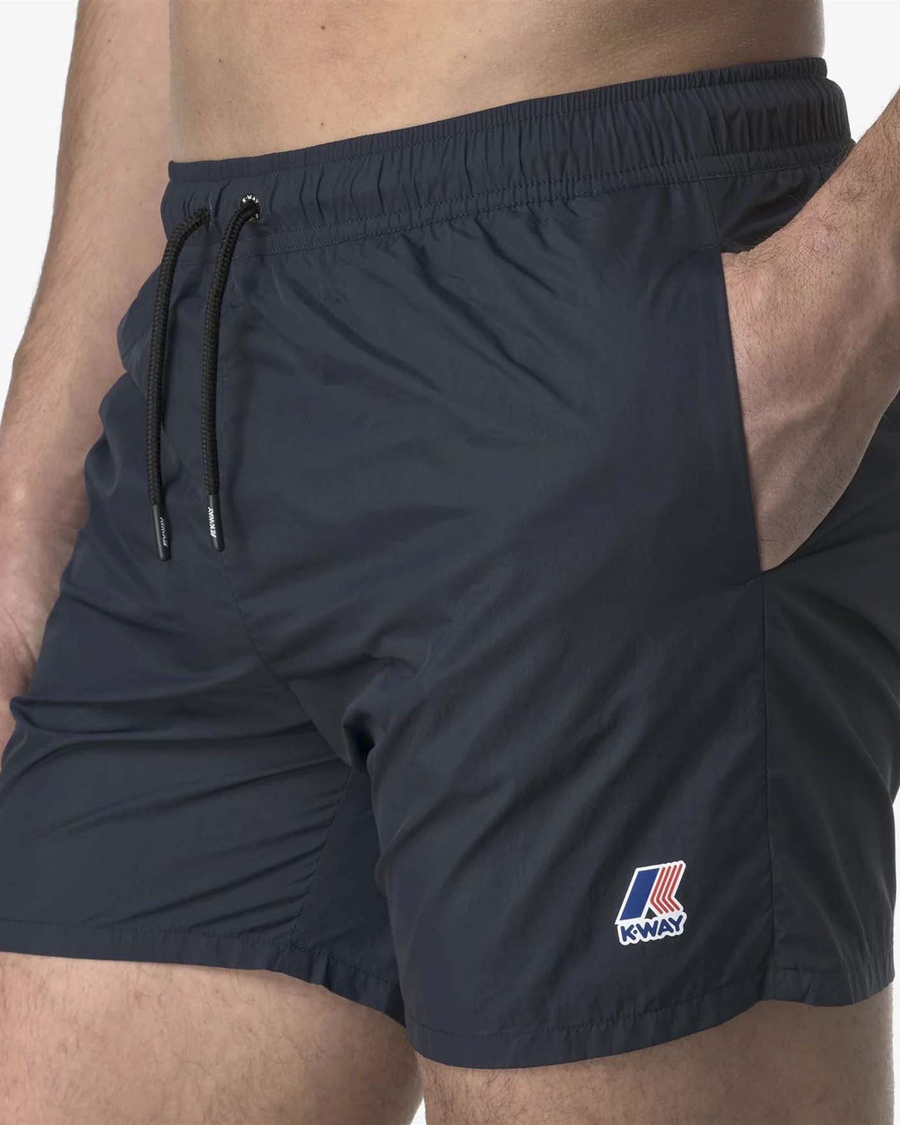 Boxer mare Le Vrai Olivier K-way blu in nylon ripstop | Pellizzari