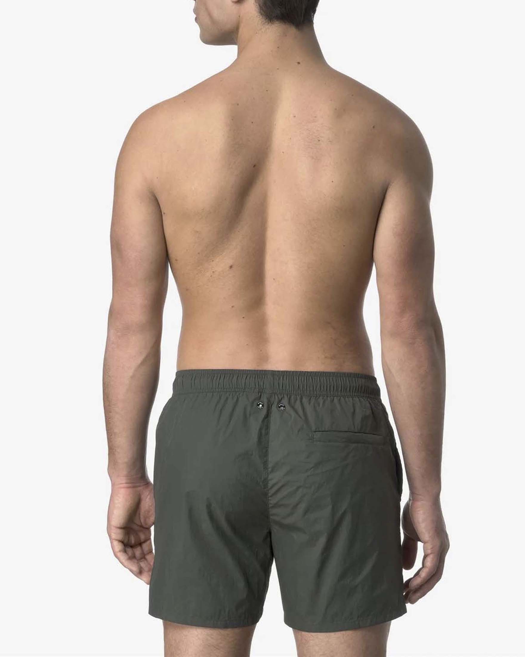 Boxer mare Le Vrai Olivier K-way verde militare in nylon ripstop image