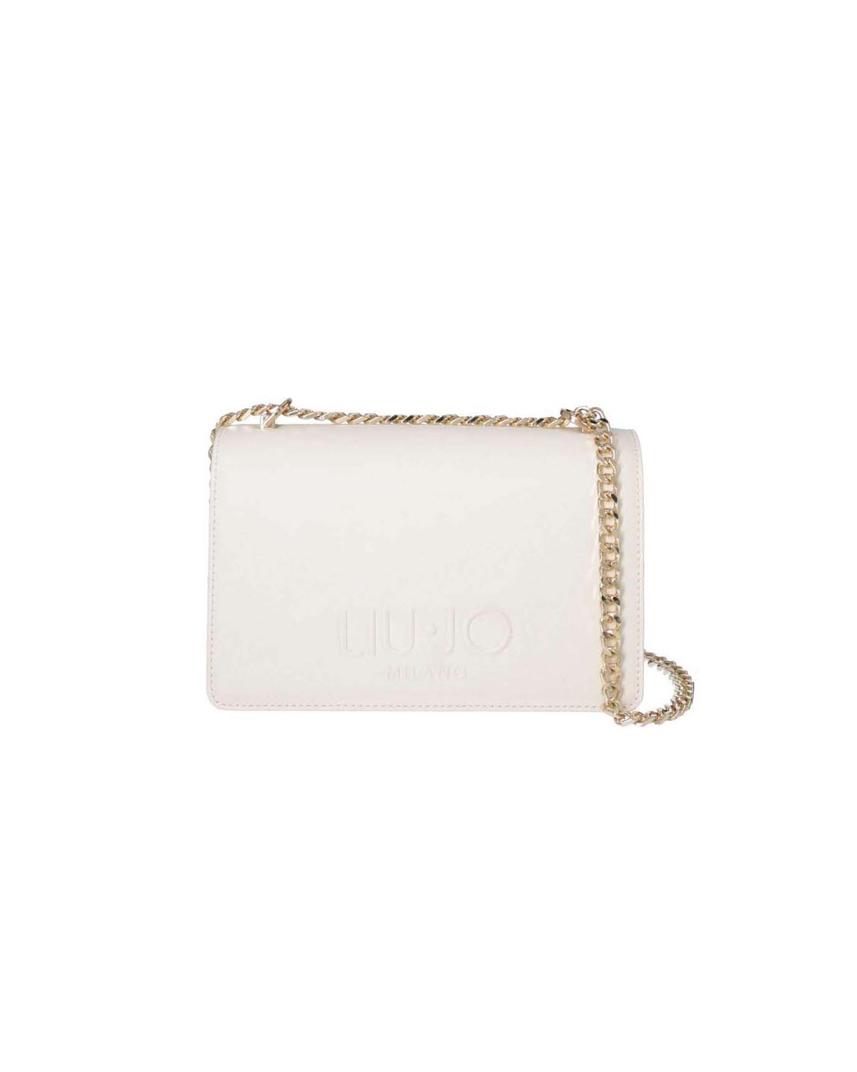 Borsa a tracolla Liu Jo Accessories bianca con logo impresso
