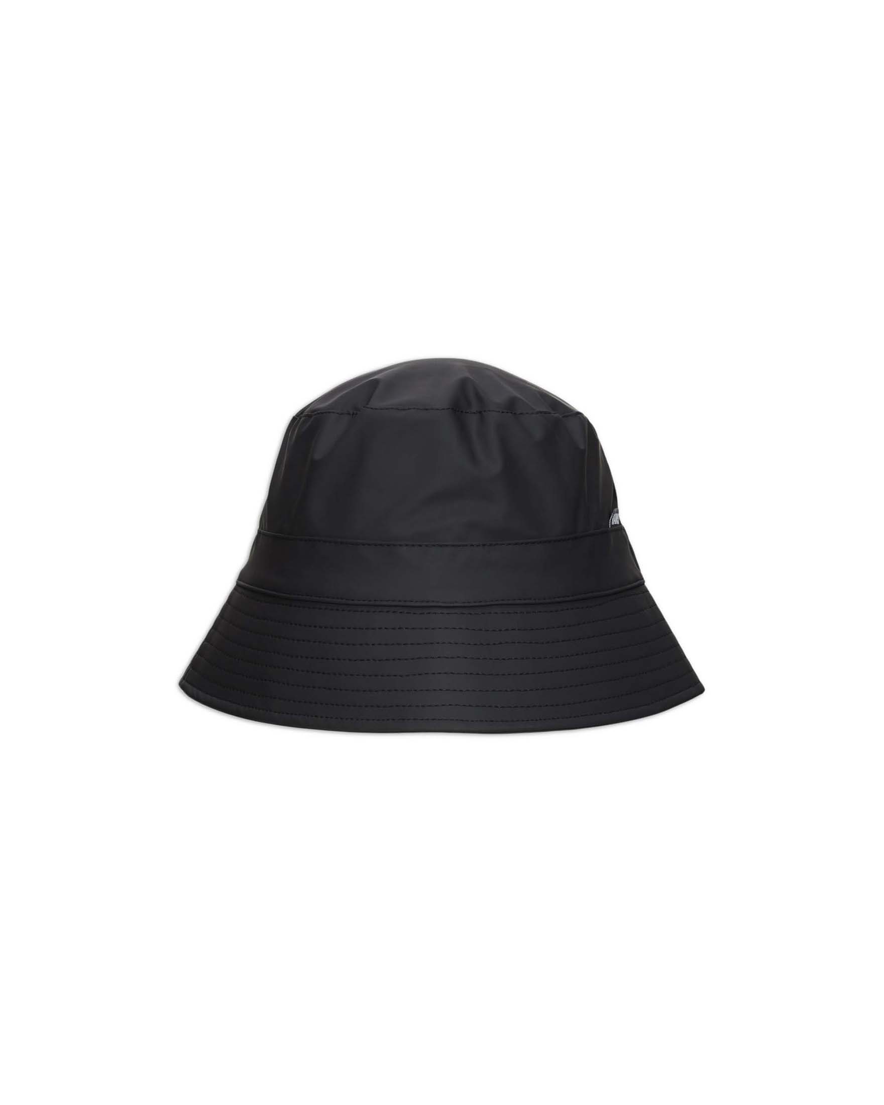 Cappello a pescatore da pioggia nero Bucket hat Rains