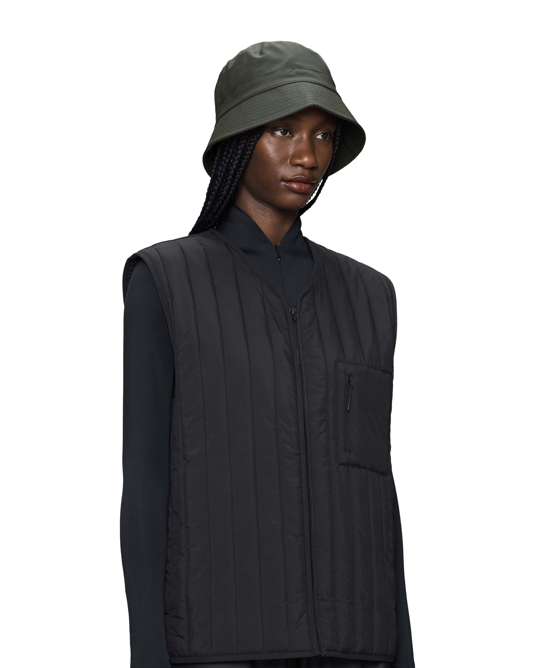 Cappello a pescatore da pioggia verde militare Bucket hat Rains image