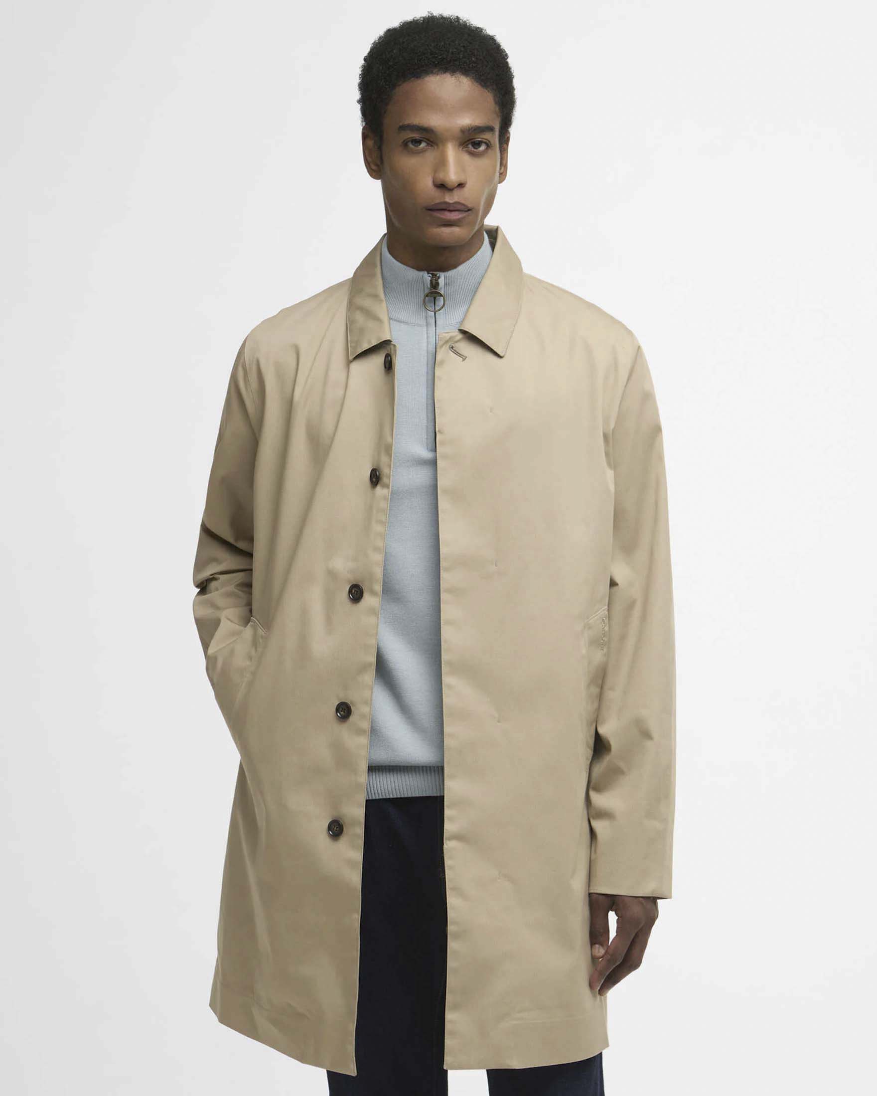 Impermeabile Rokig Barbour beige in misto cotone