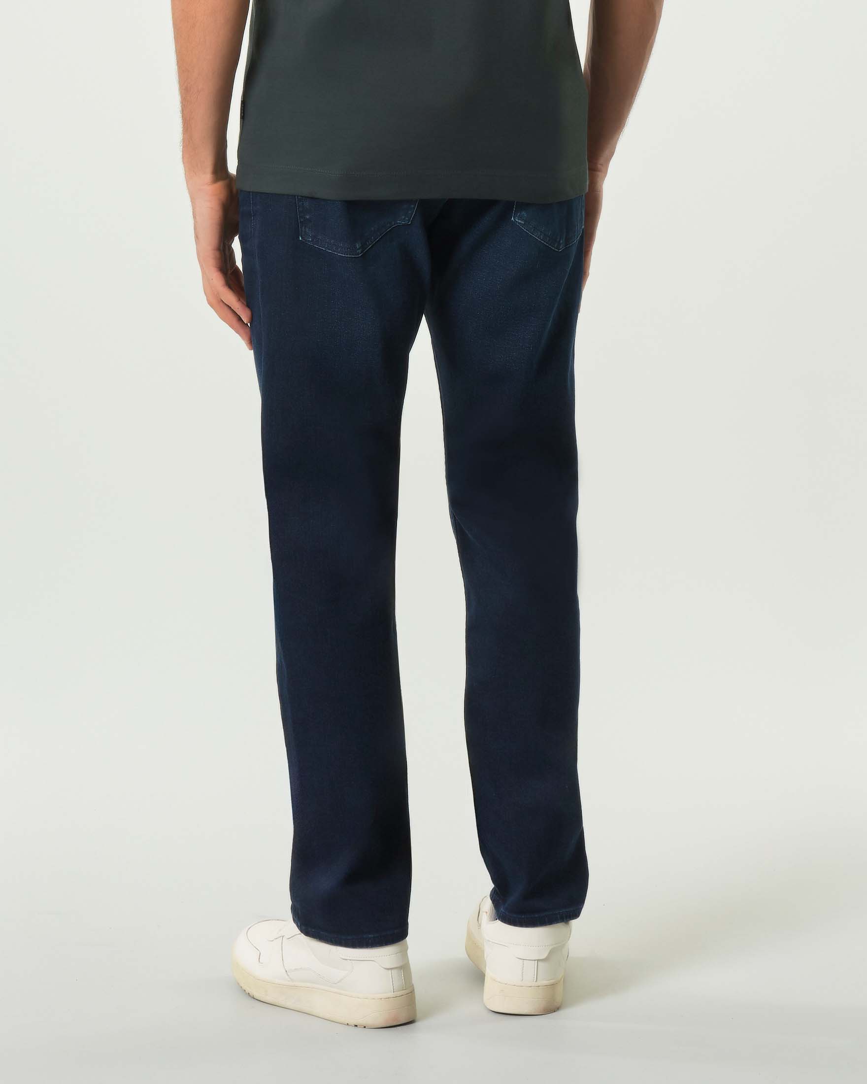 Jeans Boss Delaware lavaggio blu scuro in cotone stretch