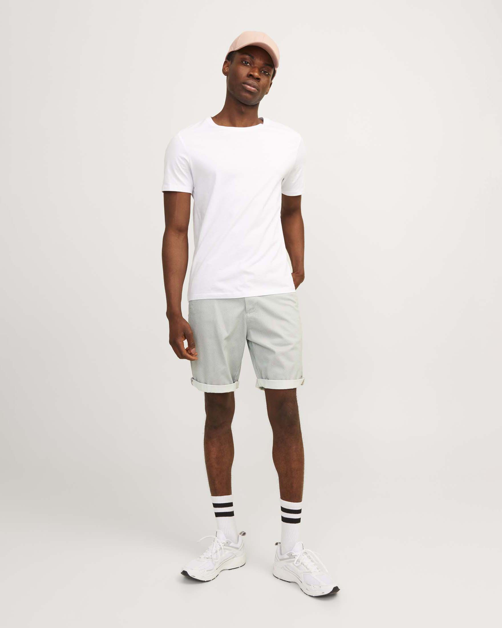 Bermuda chino Jack & Jones ghiaccio in misto cotone elasticizzato