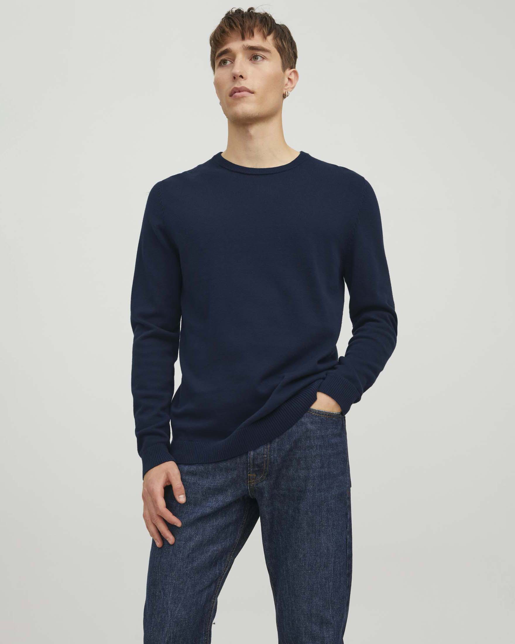JACK & JONES Jcoono Felpa Uomo Girocollo – Maglia Tuta Maniche Lunghe
