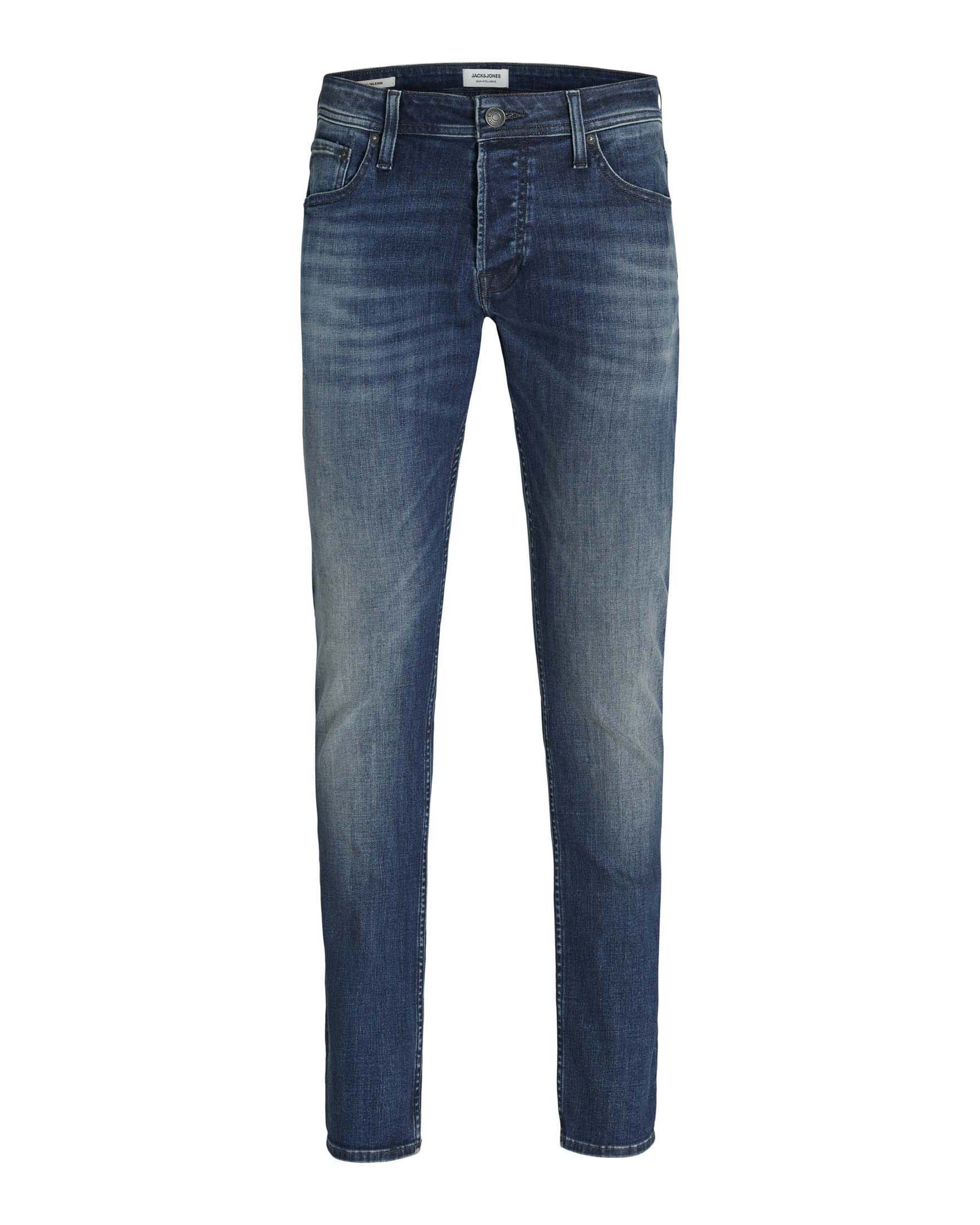 Jeans slim Jack & Jones lavaggio medio stone washed in cotone elasticizzato