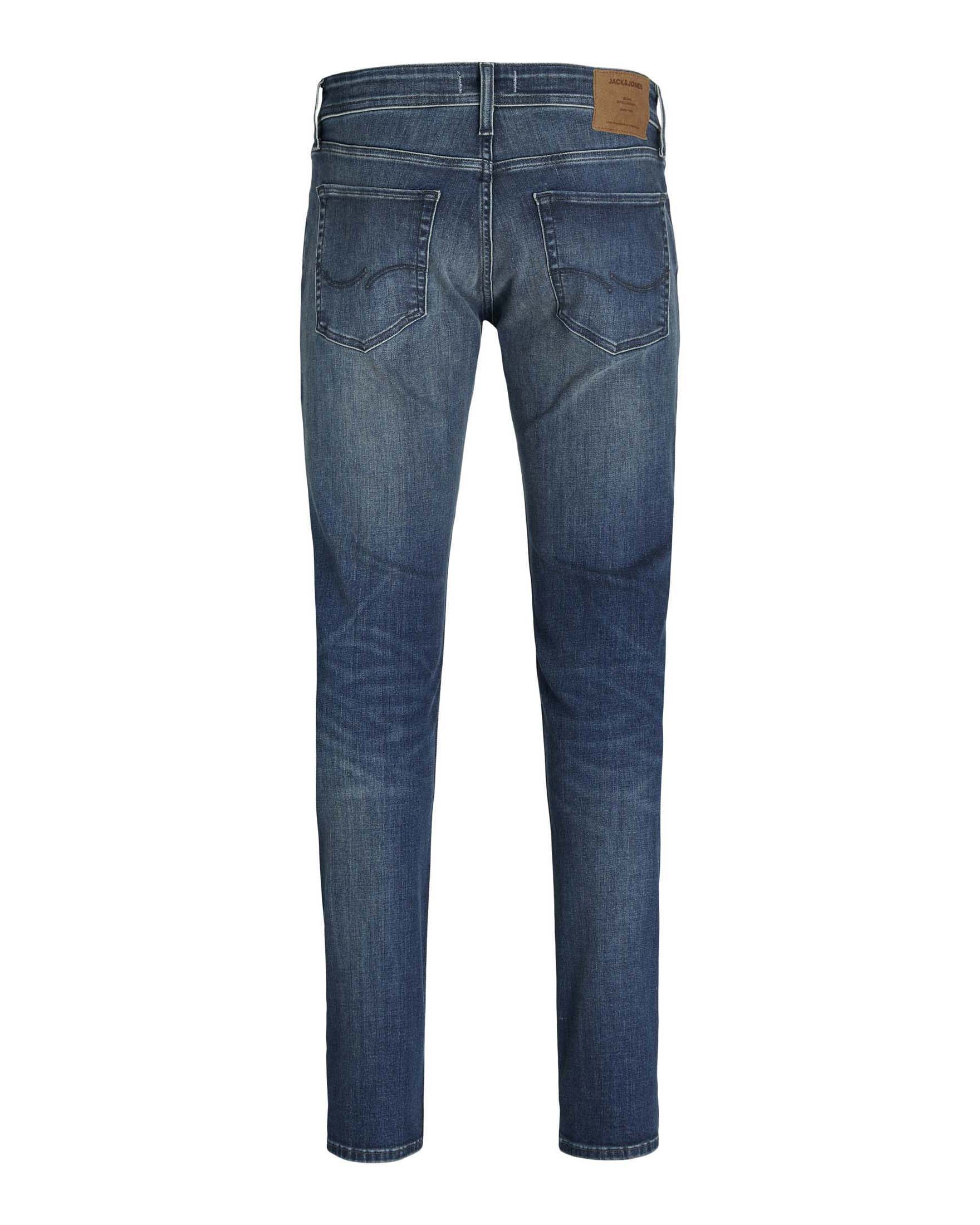 Jeans slim Jack & Jones lavaggio medio stone washed in cotone elasticizzato
