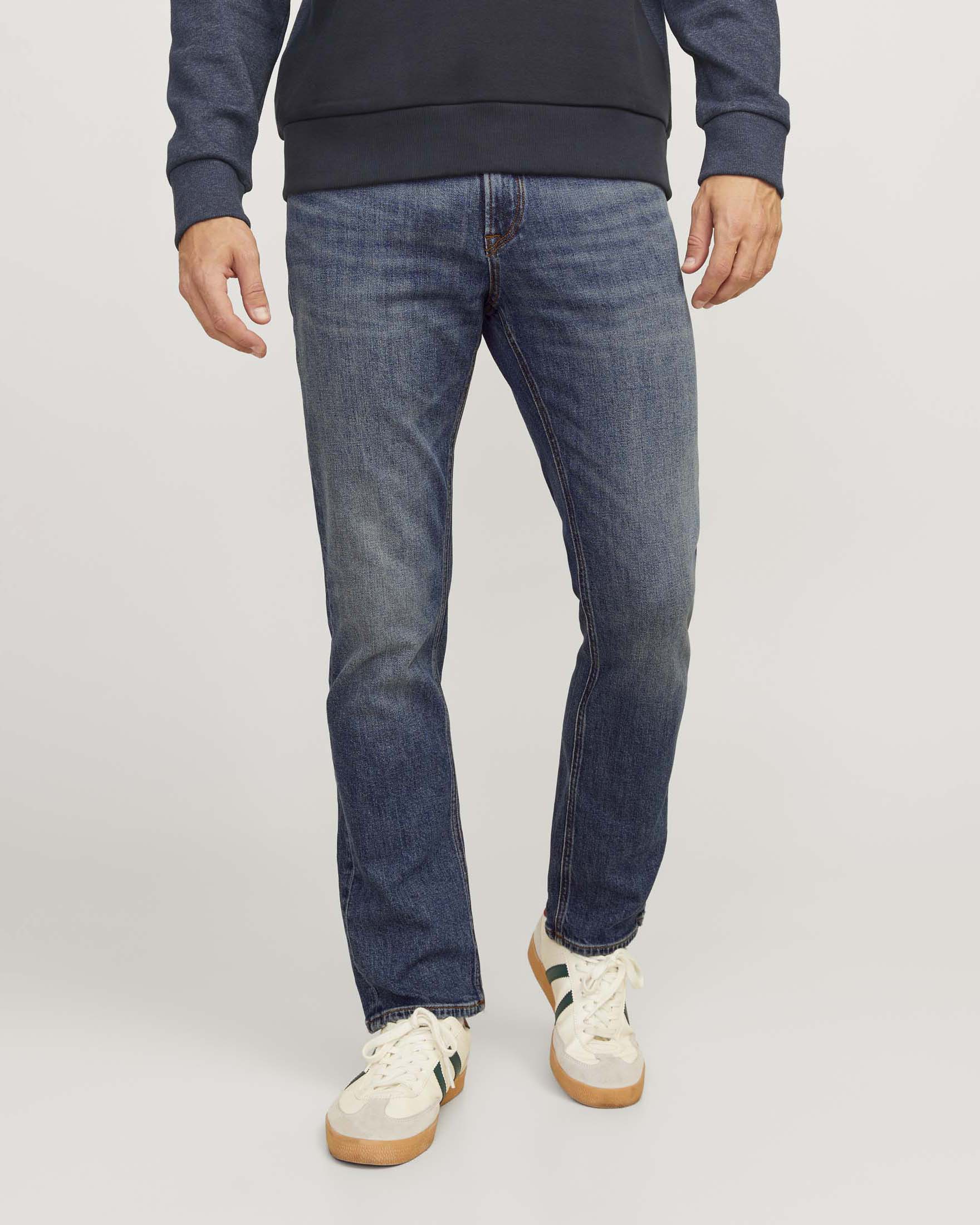 Jeans regular Jack & Jones lavaggio medio in denim di cotone elasticizzato image