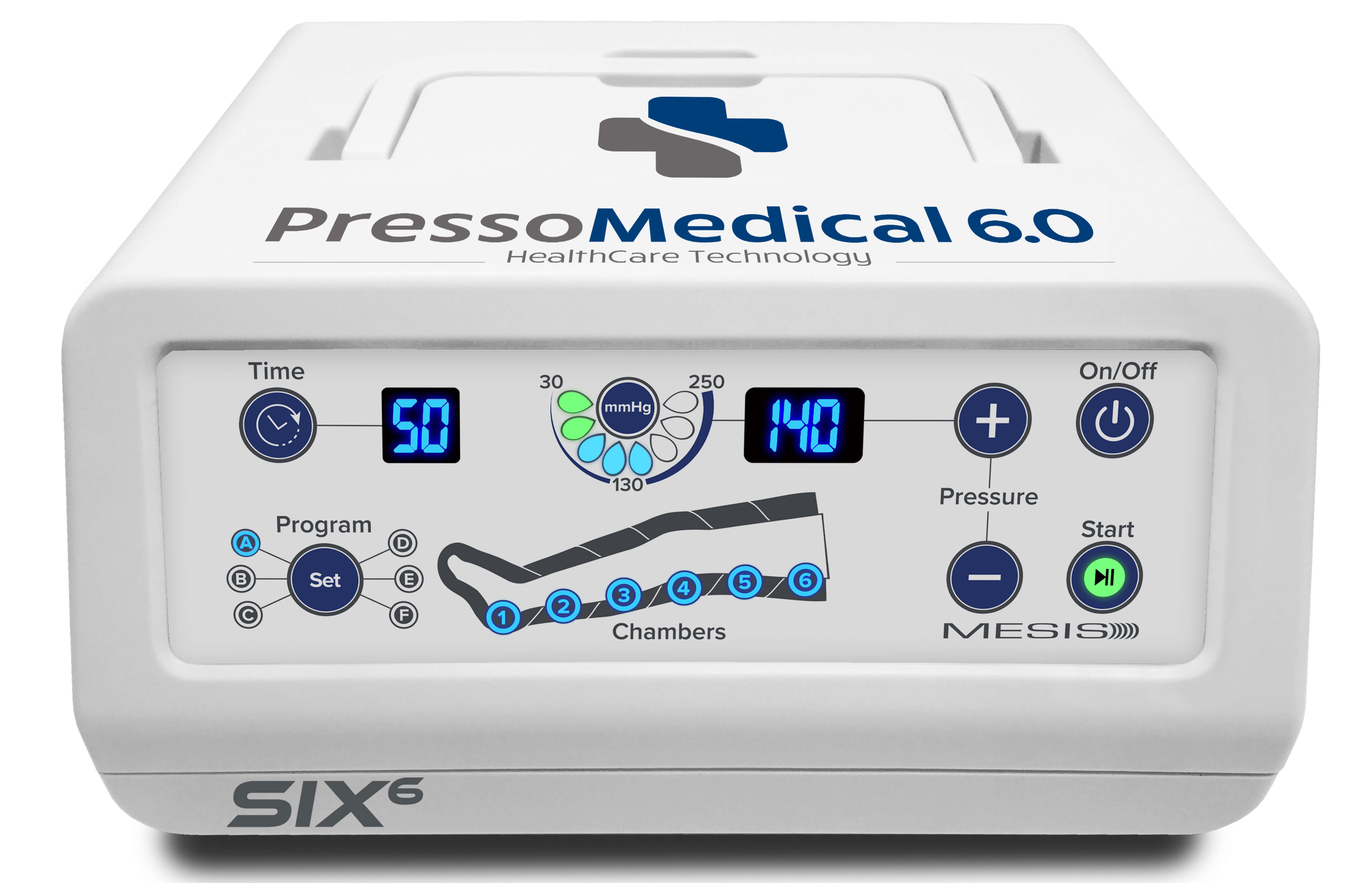 Pressoterapia medicale PressoMedical™ 6.0 ad uso professionale e domestico 6 programmi a pressione sequenziale di cui 3 Medical-Waves