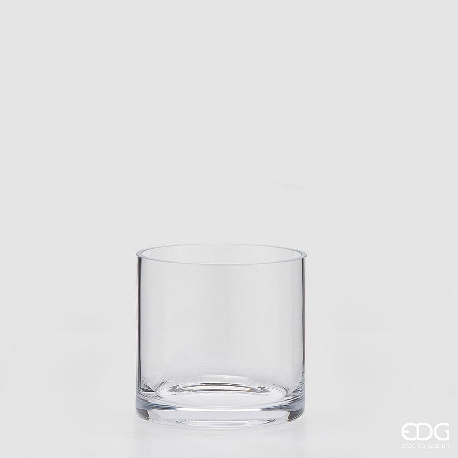 Vaso in Vetro Traparente  Cilindro Nida d.15 h.15 Edg