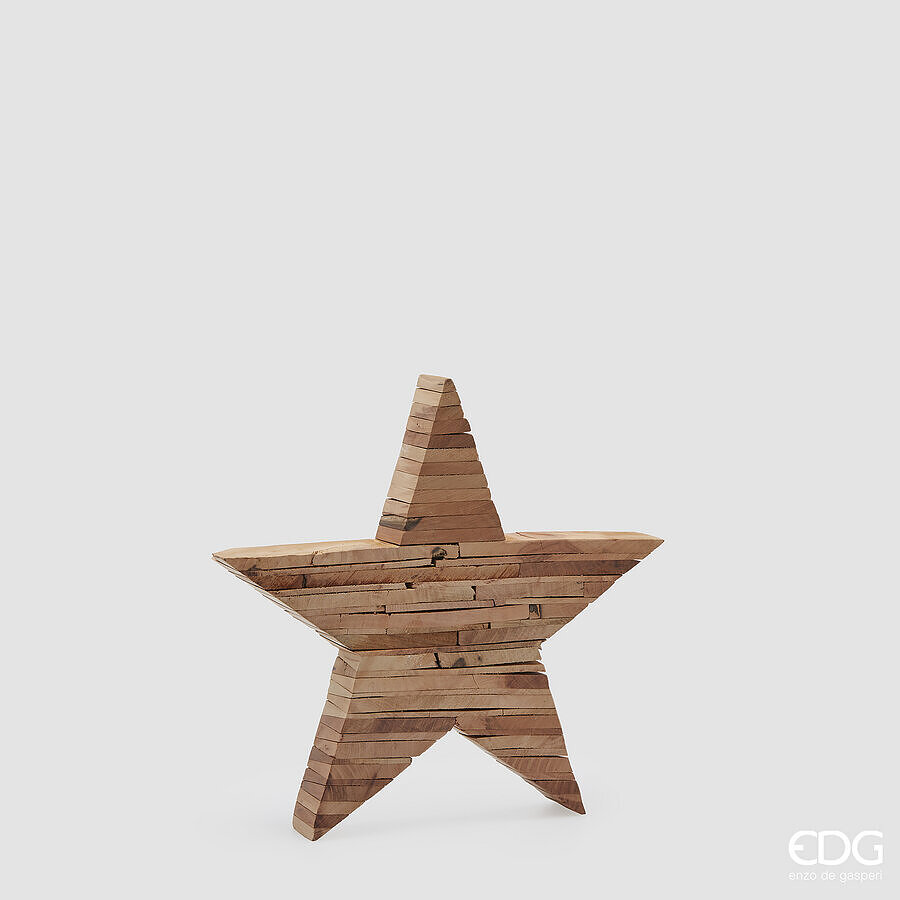 Decoro in Legno Bio Stella 35x5x35h Edg