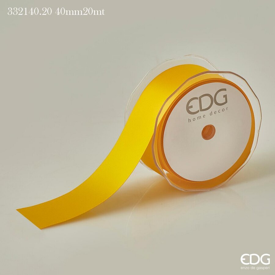 Nastro Doppio Raso Giallo 40mm. 20mt. Edg