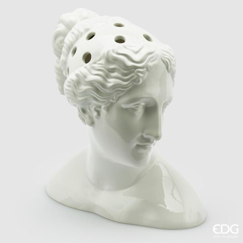 Vaso im Ceramica Bianco Testa Paolina 23x34x36h Edg