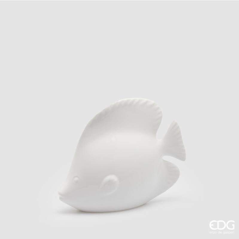 Pesce Angelo Piccolo in Ceramica (Pancia Tonda) 23x8x19h Edg