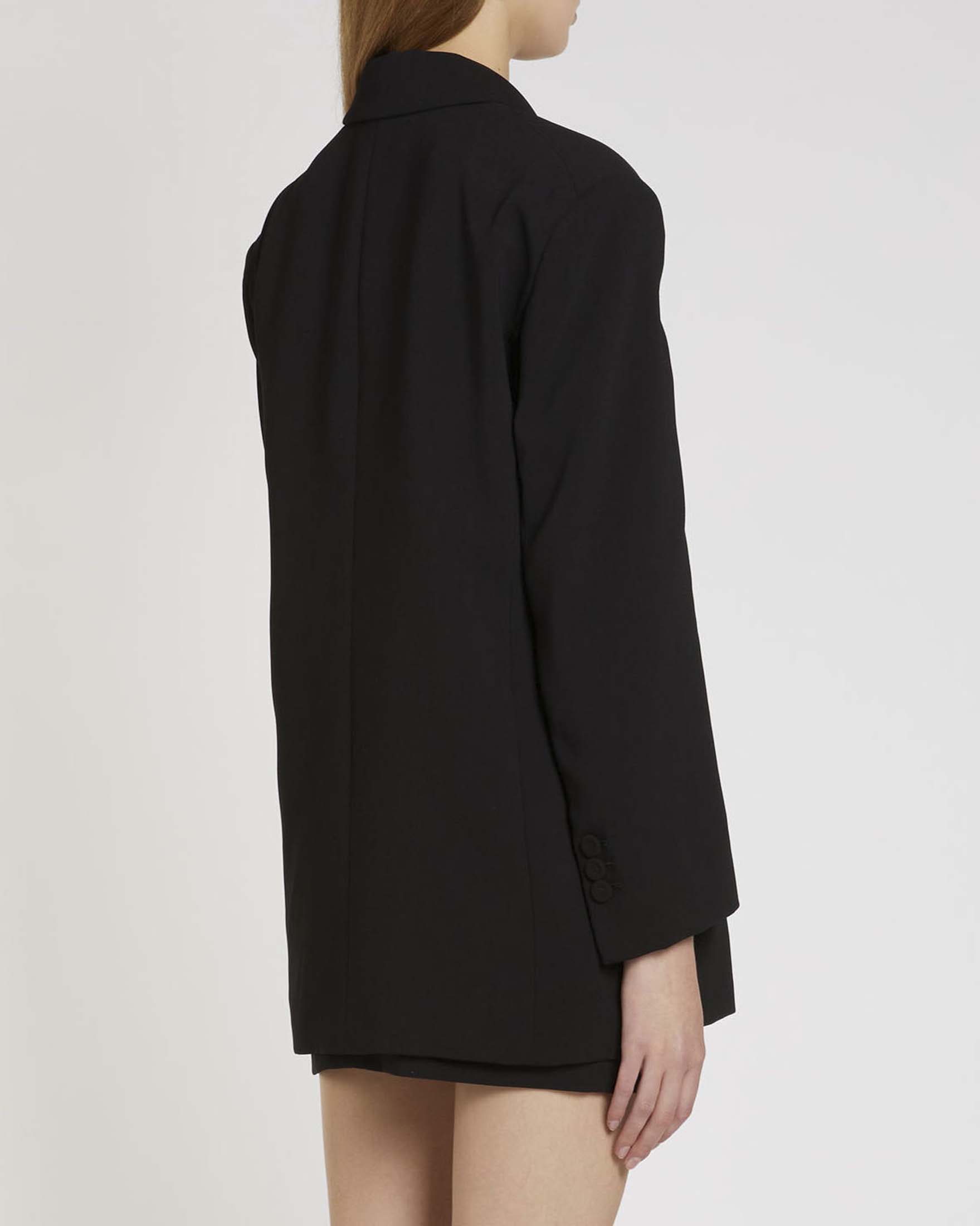 Blazer nero oversize Marella 365 con chiusura doppio petto image